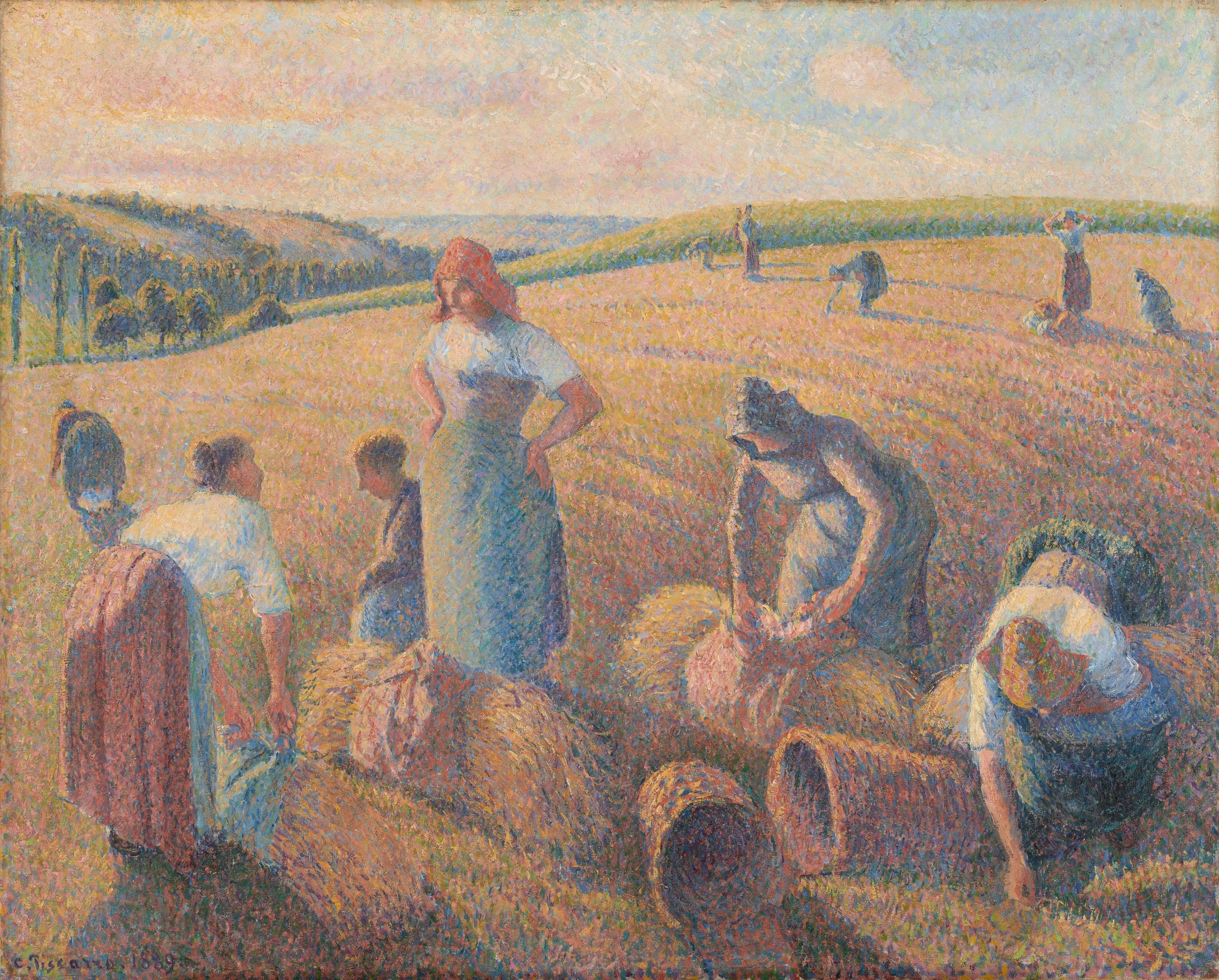 Les glaneuses, Camille Pissarro