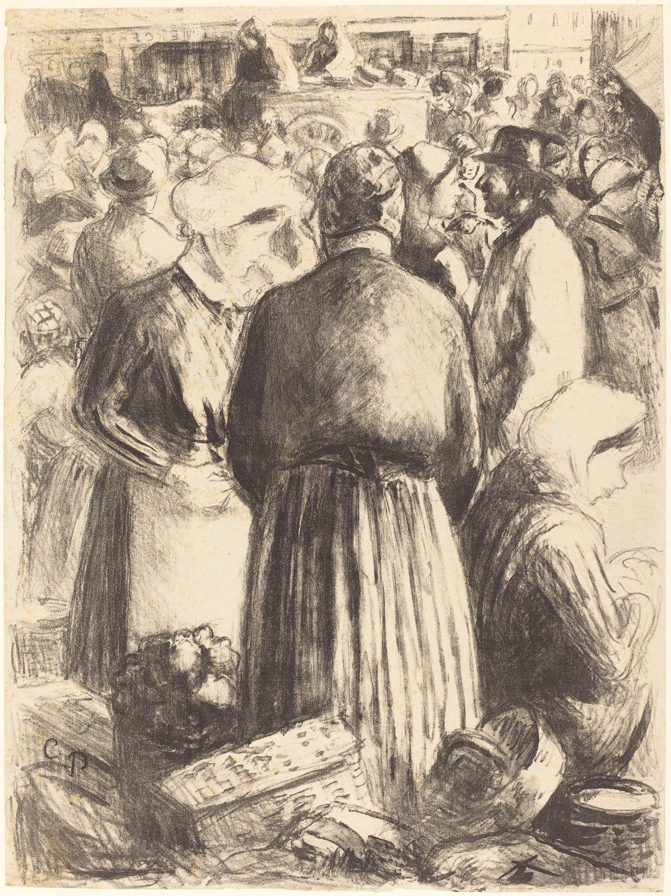 Marche a Pontoise, Camille Pissarro