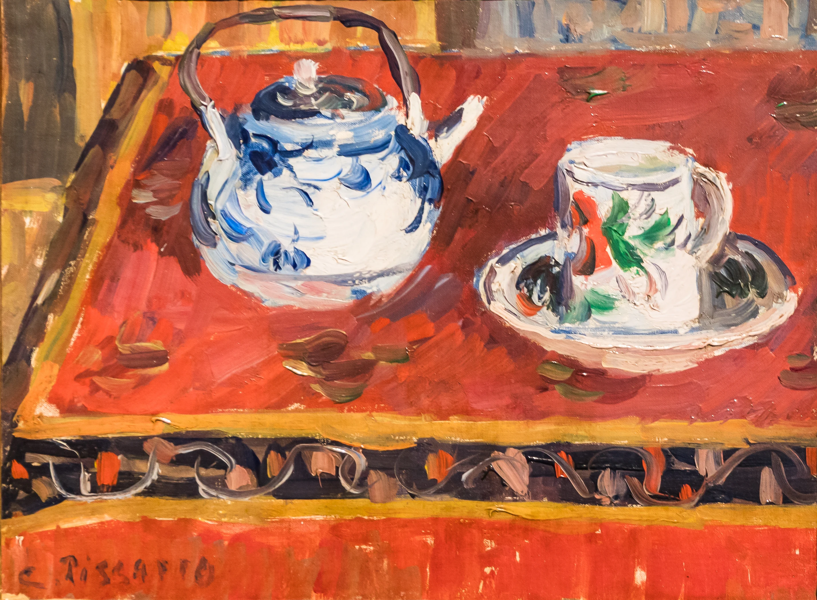 Nature morte, tasse et théière, Camille Pissarro