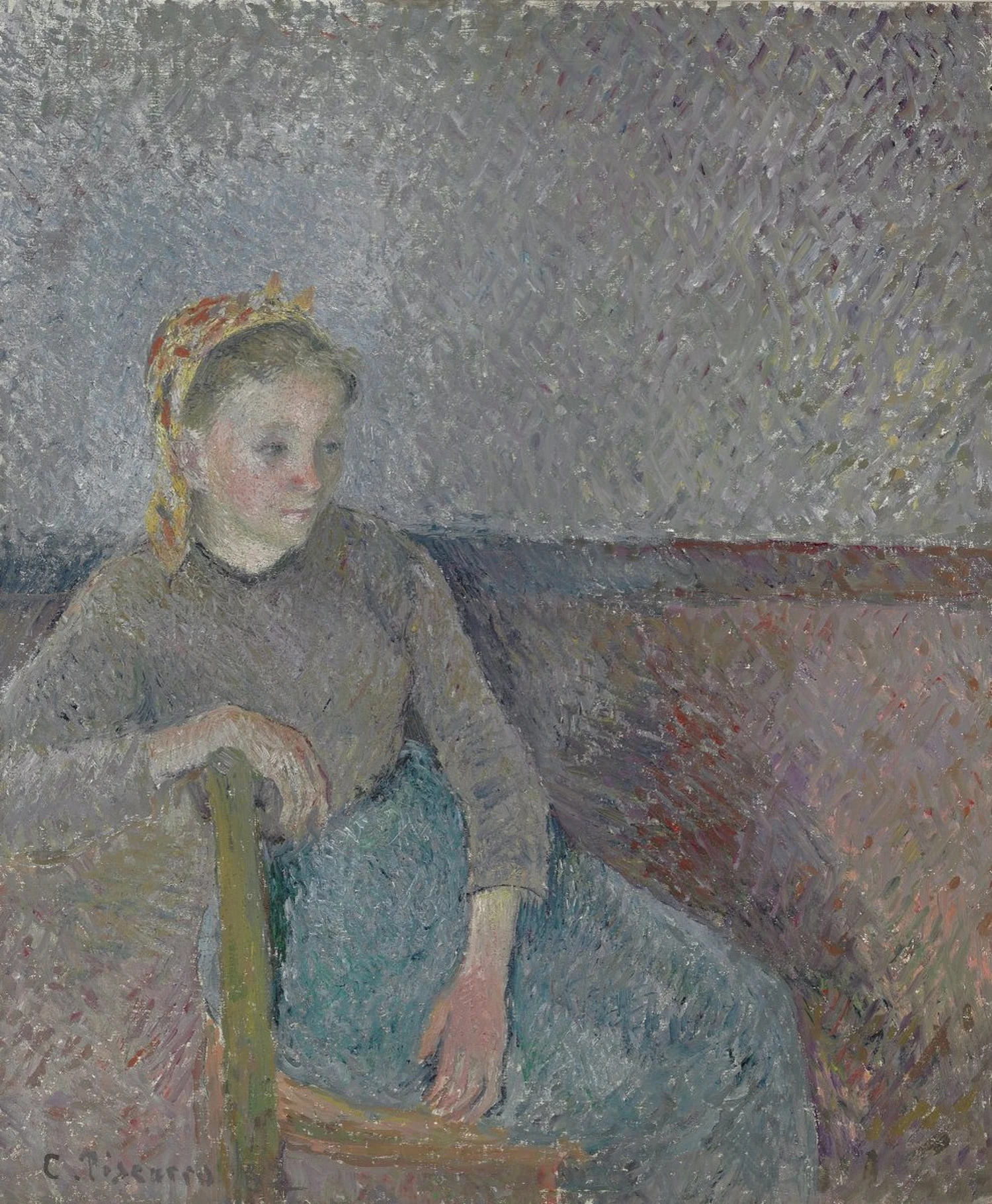Paysanne assise, Camille Pissarro