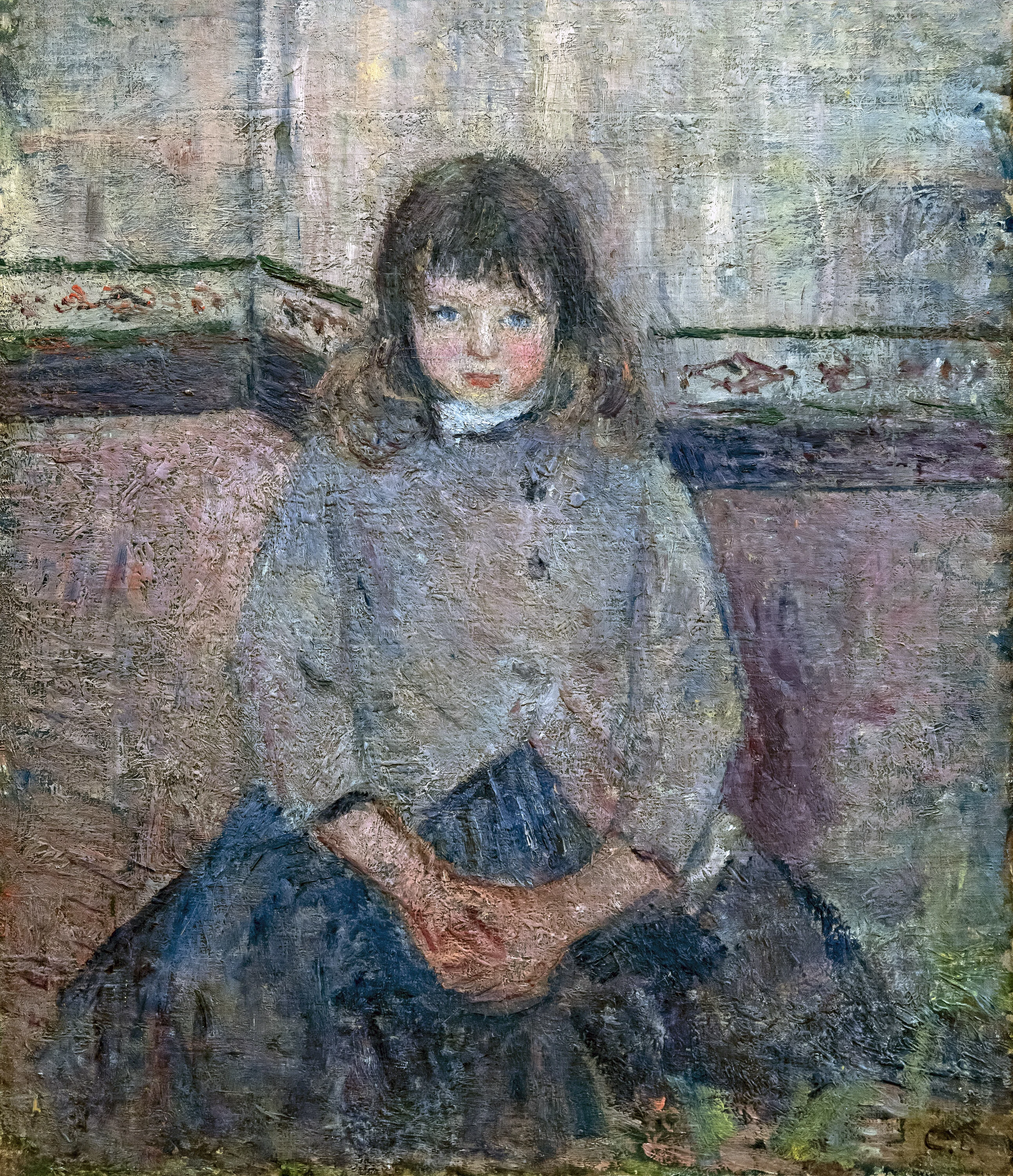 Portrait de Félix Pissarro en jupe, Camille Pissarro