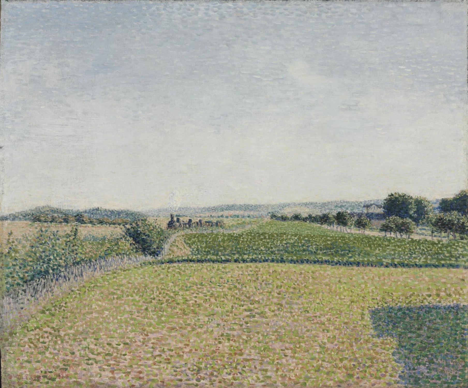 Railroad to Dieppe, Camille Pissarro