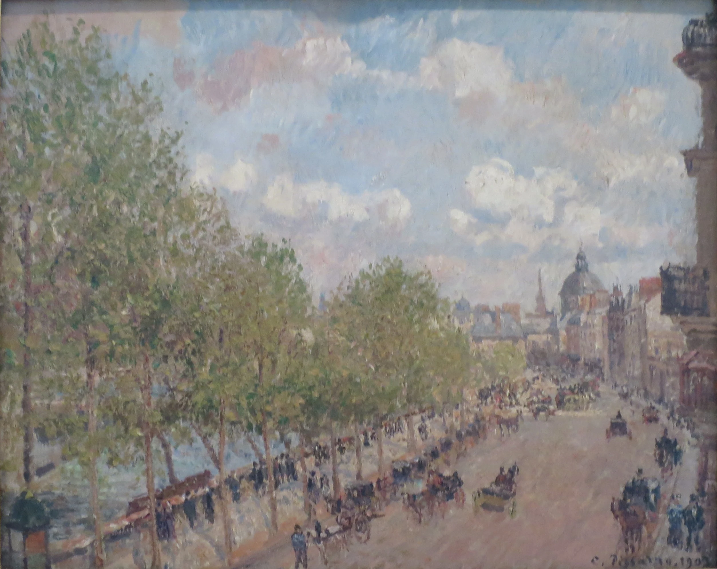 The Quai Malaquais and the Institute (de France), Spring, Sunlight (Fourth Series), Camille Pissarro