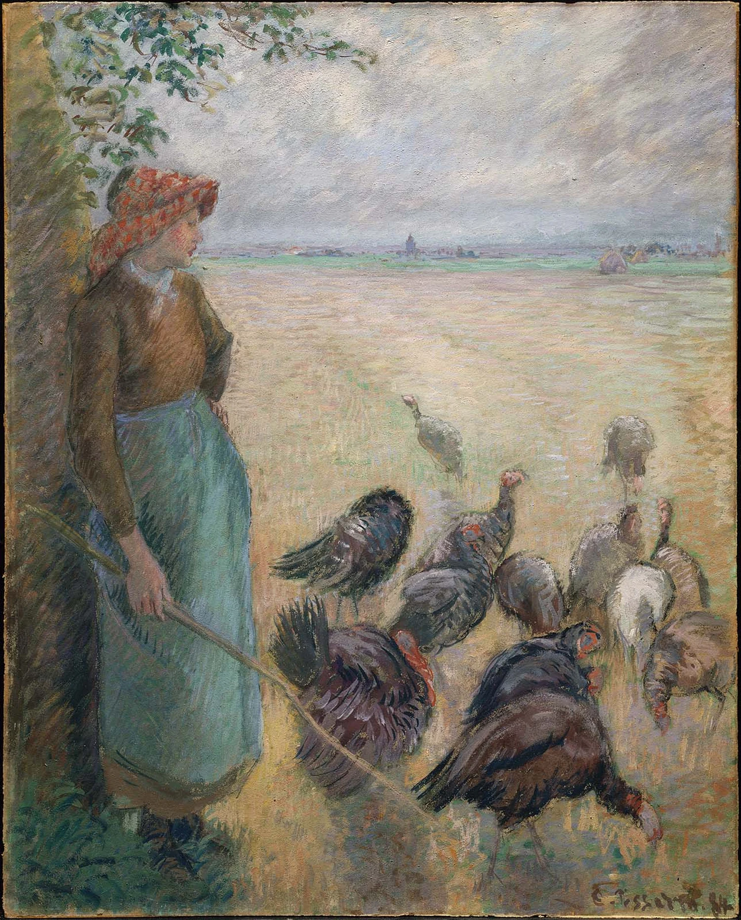 Turkey Girl, Camille Pissarro