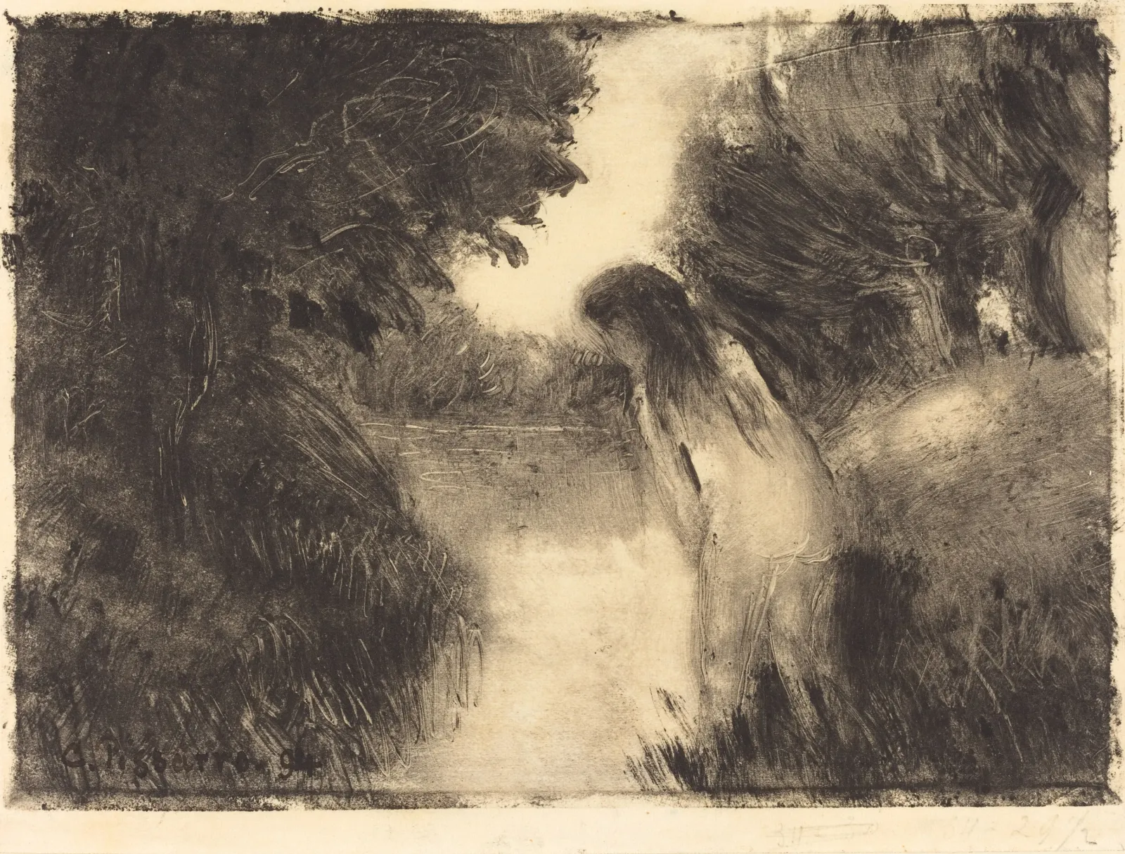 A Bather, Camille Pissarro