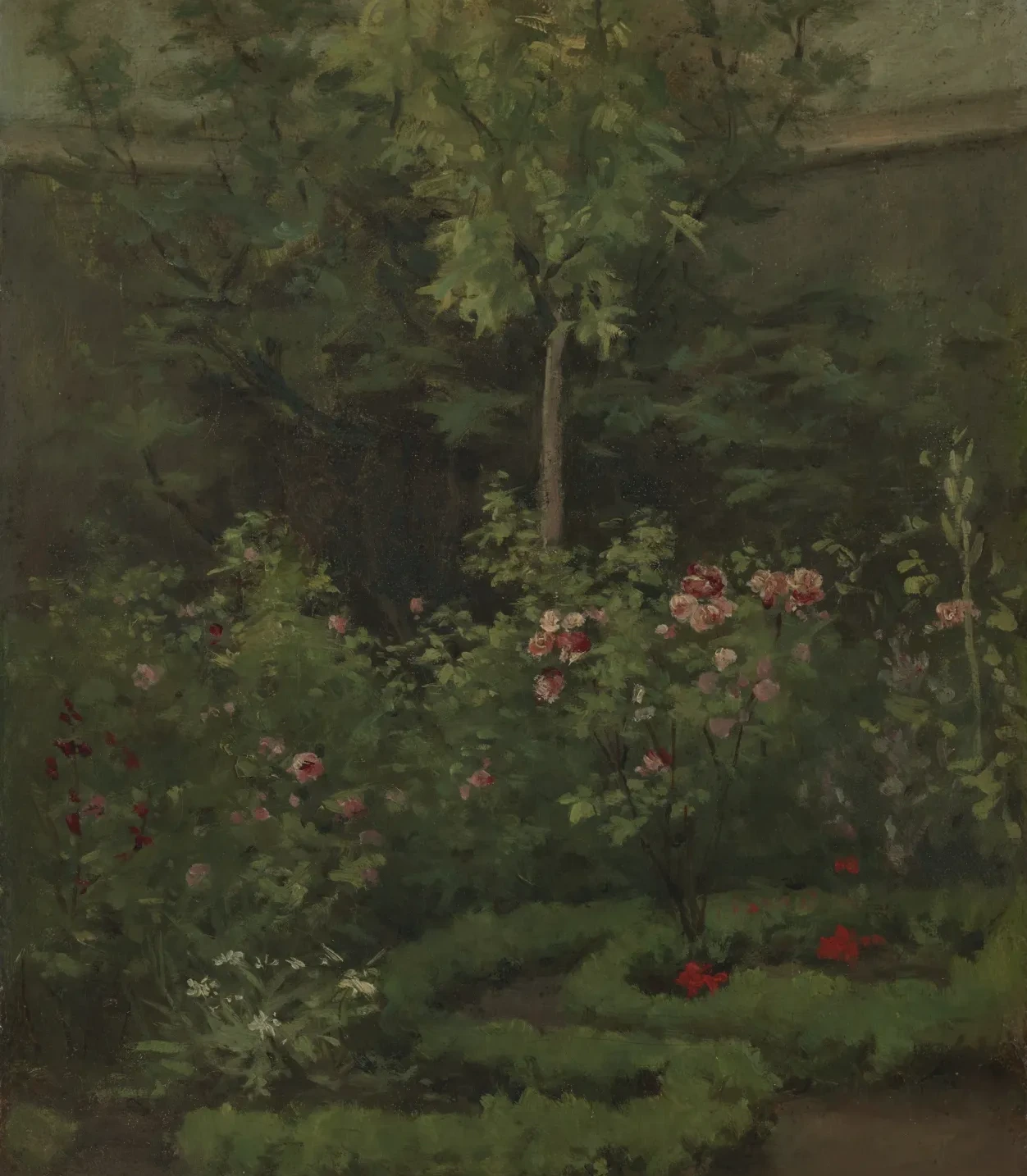 A Rose Garden, Camille Pissarro