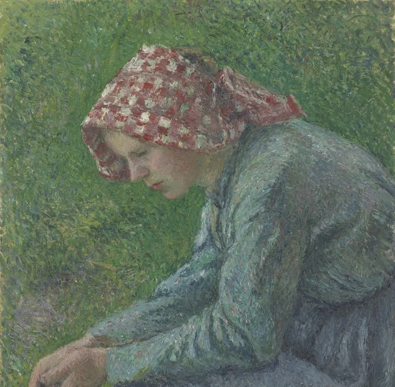 Paysanne assise, Camille Pissarro
