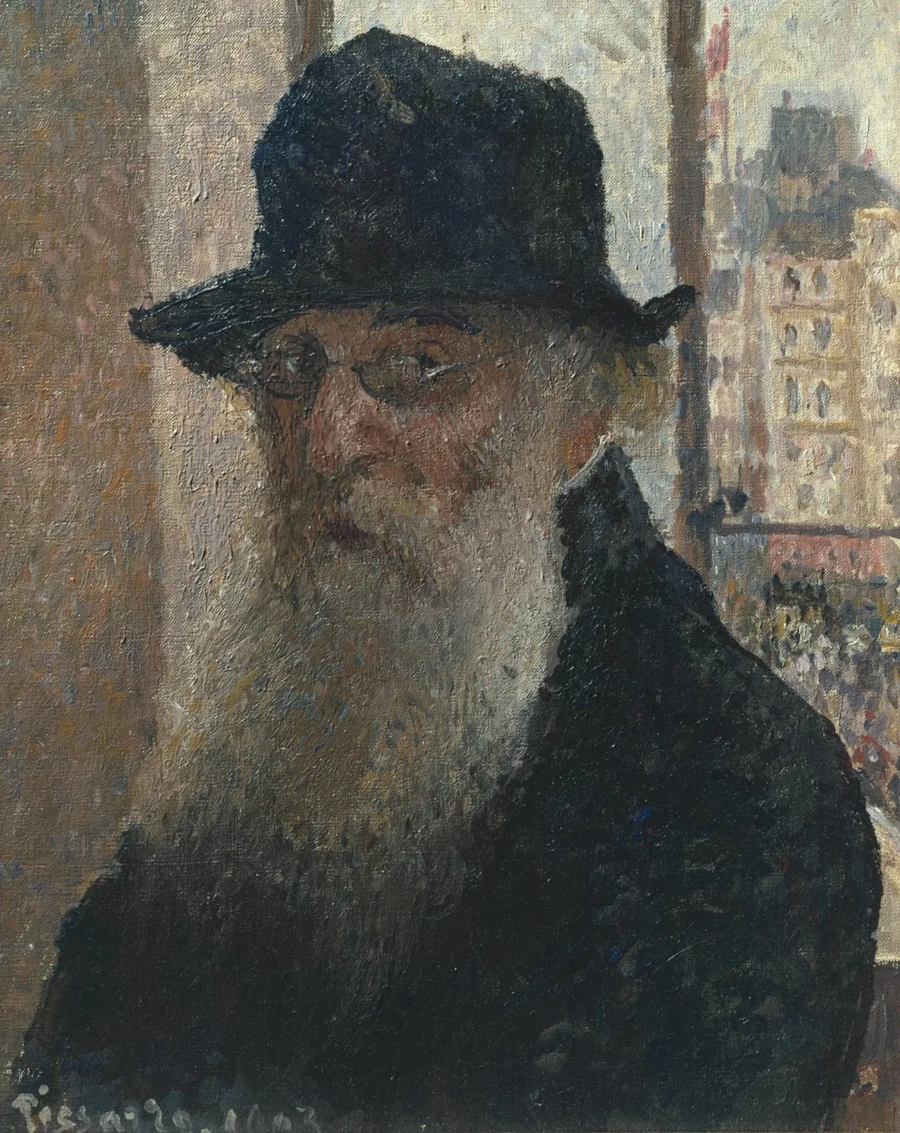 Autoportrait au chapeau, Camille Pissarro