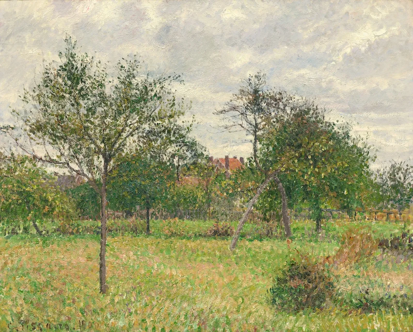 Autumn, Morning, Cloudy, Eragny, Camille Pissarro