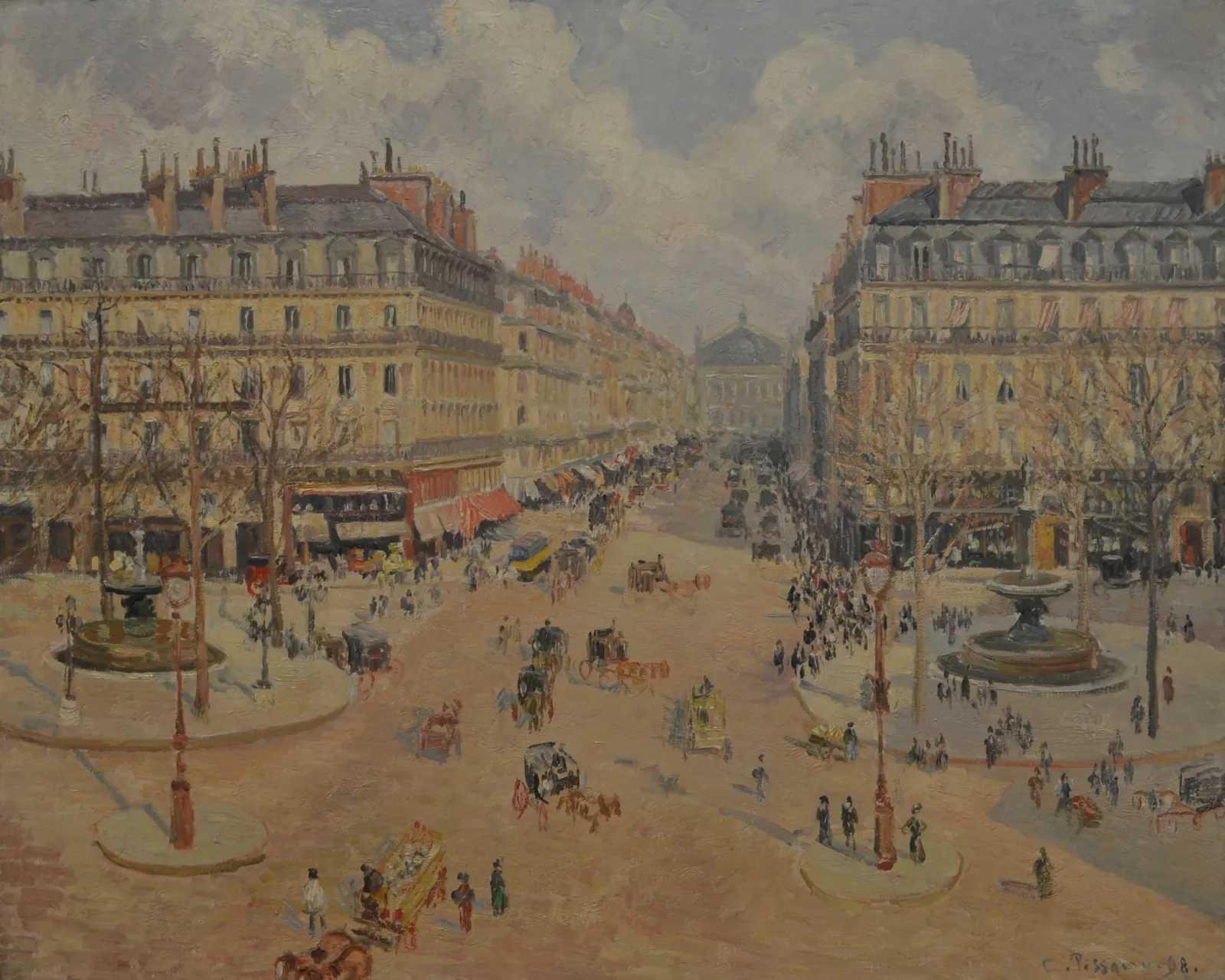Avenue de l'Opéra, le soleil du matin, Camille Pissarro
