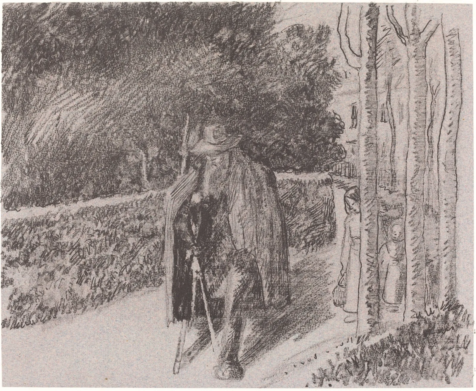 Beggar with a Crutch (Mendiant a la bequille), Camille Pissarro