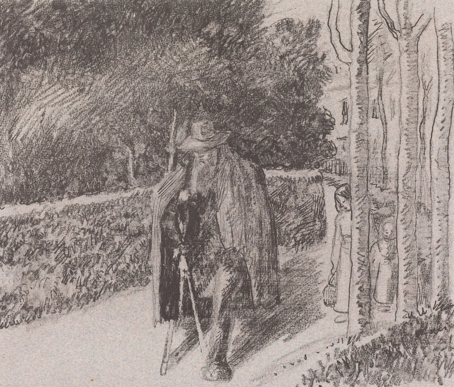 Beggar with a Crutch (Mendiant a la bequille), Camille Pissarro