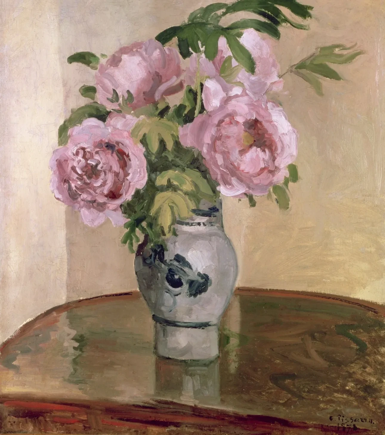 Bouquet of Pink Peonies, Camille Pissarro