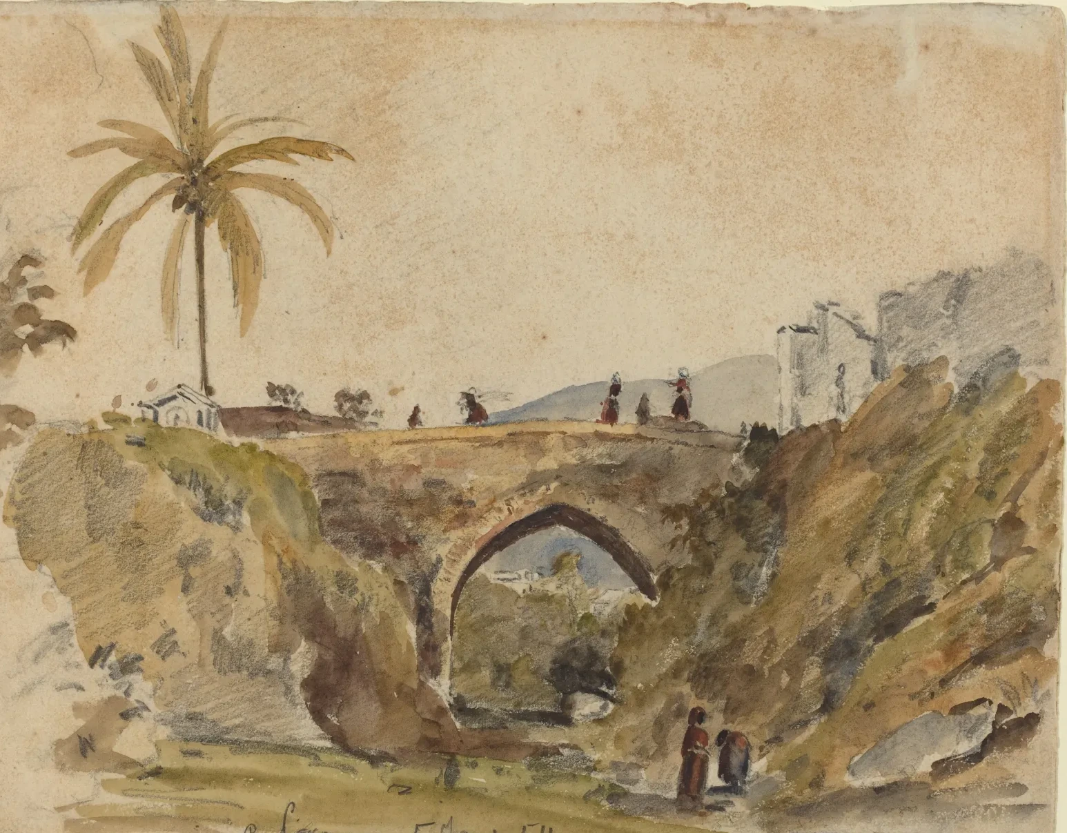 Bridge at Caracas, Camille Pissarro