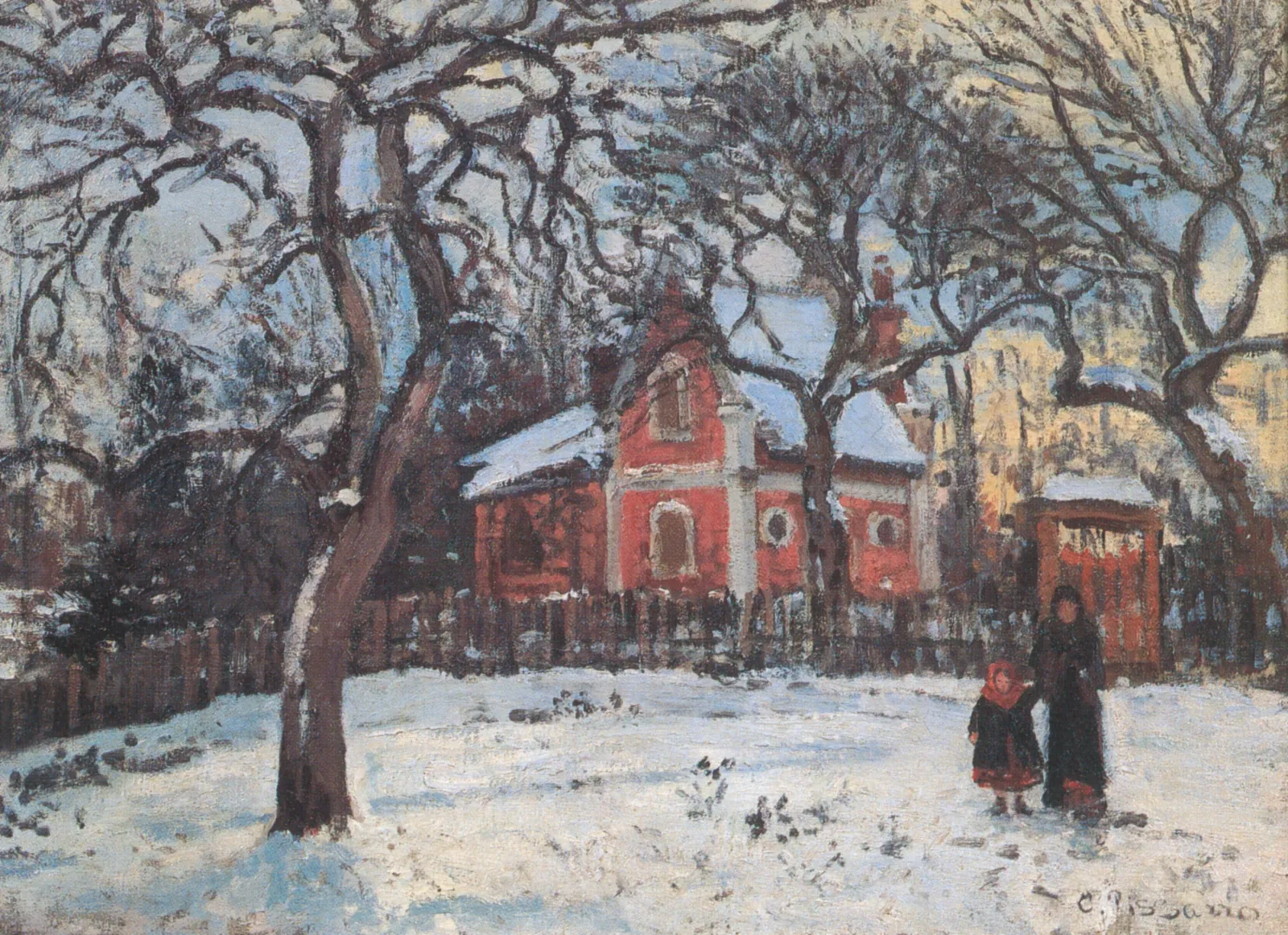Châtaigniers à Louveciennes, Camille Pissarro