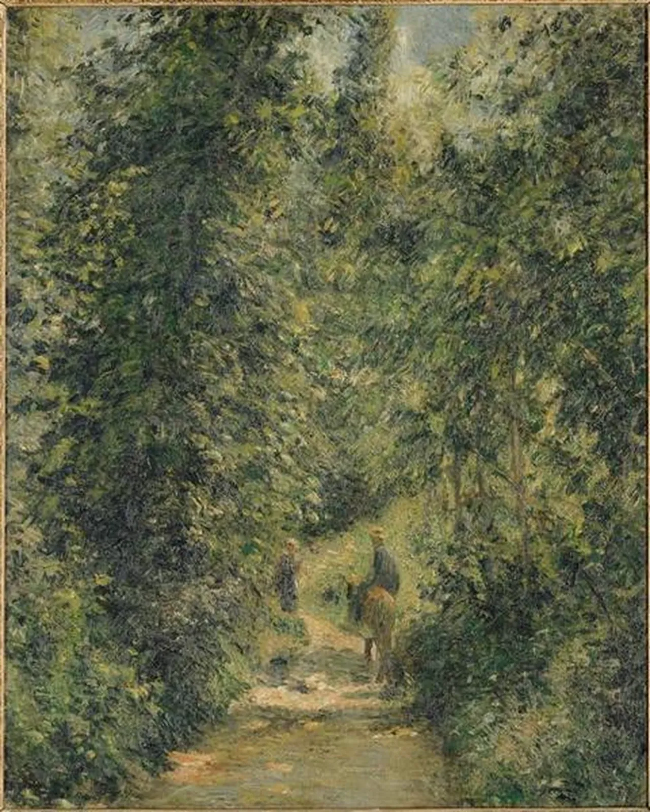 Chemin sous bois, en été, Camille Pissarro