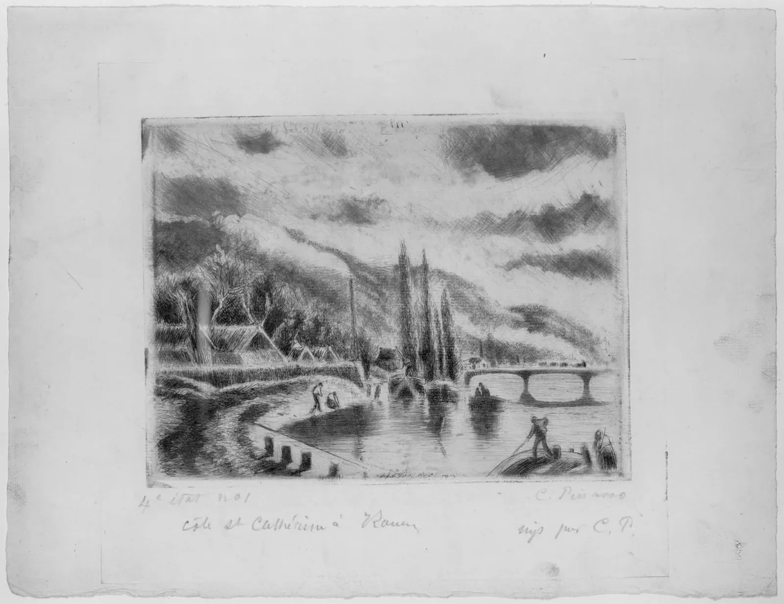 Côte Sainte-Catherine, à Rouen, Camille Pissarro