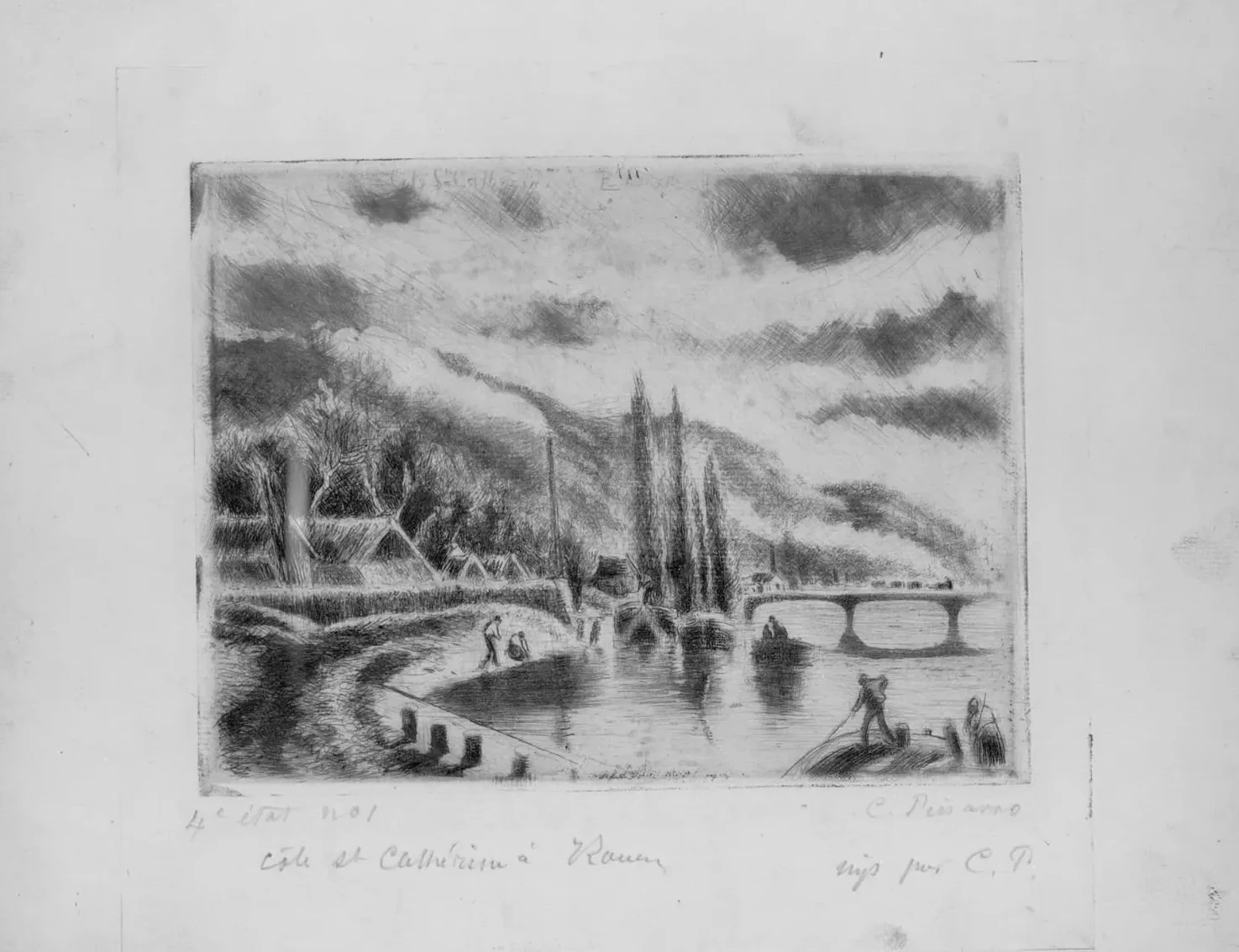 Côte Sainte-Catherine, à Rouen, Camille Pissarro