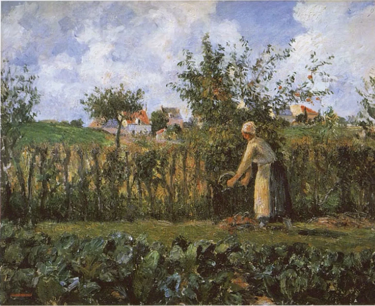 Dans le jardin potager, Camille Pissarro