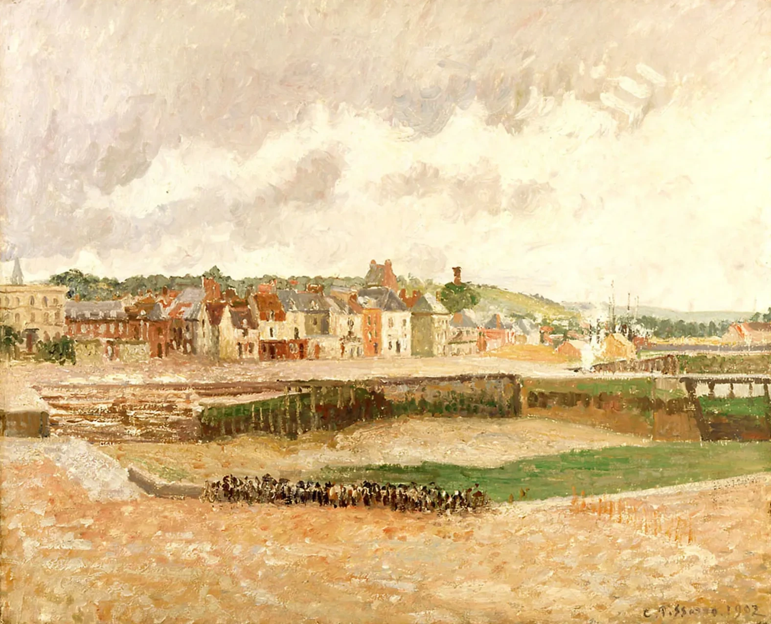 Dieppe. Darse de pêche, marée basse, Camille Pissarro