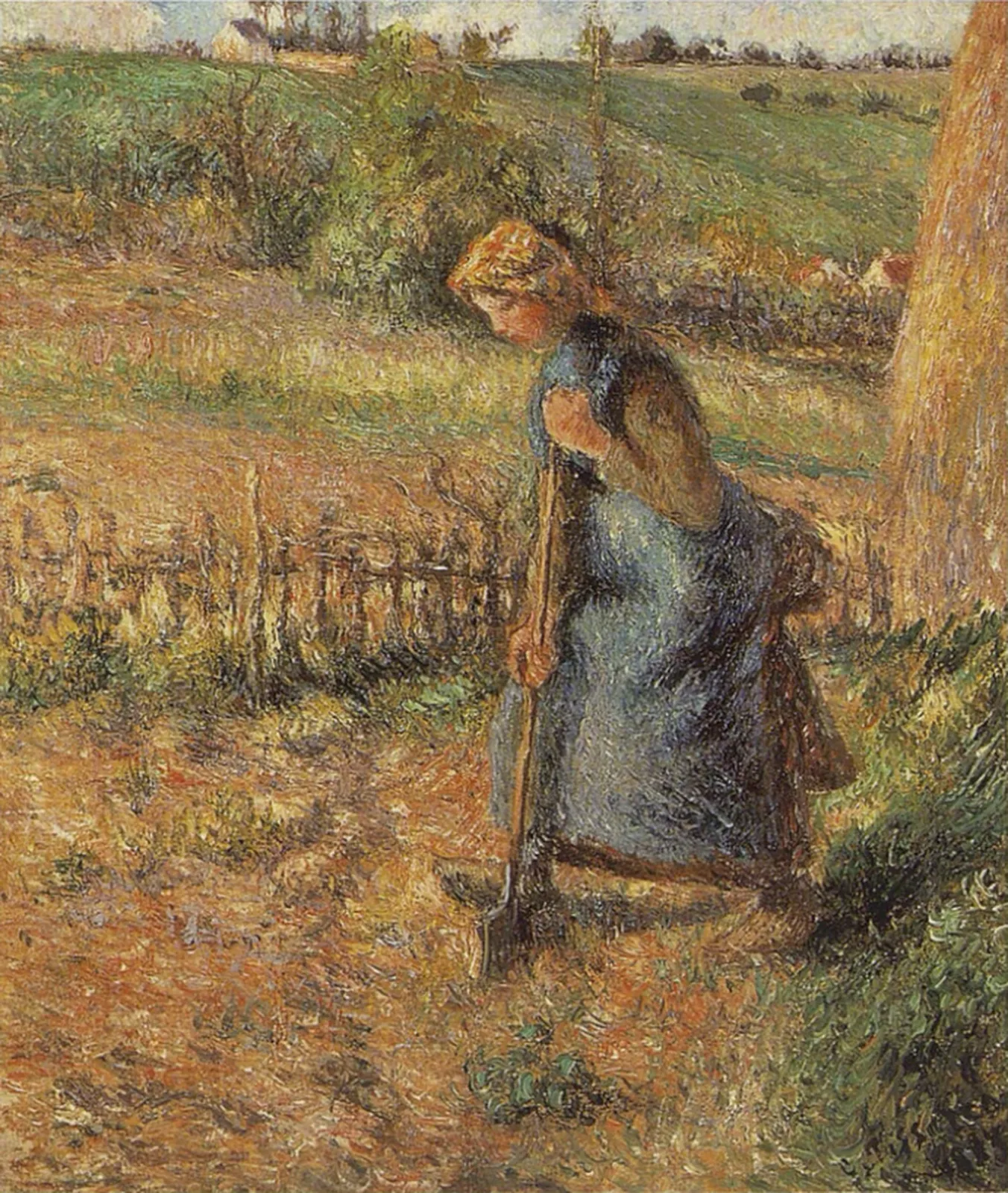 Femme bêchant, Camille Pissarro