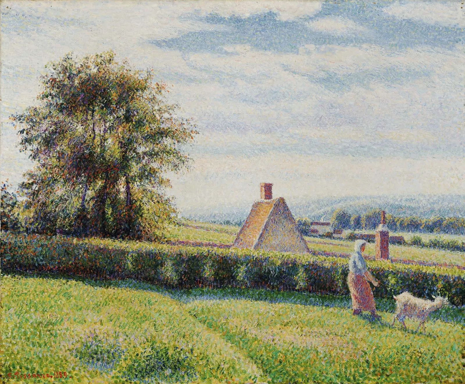 Femme et chèvre à Éragny, Camille Pissarro