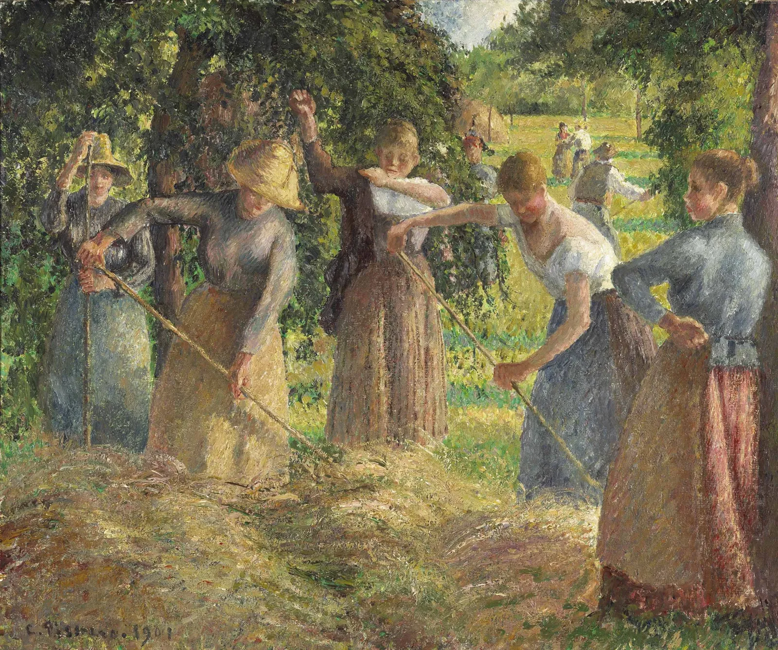 Fenaison à Éragny, Camille Pissarro
