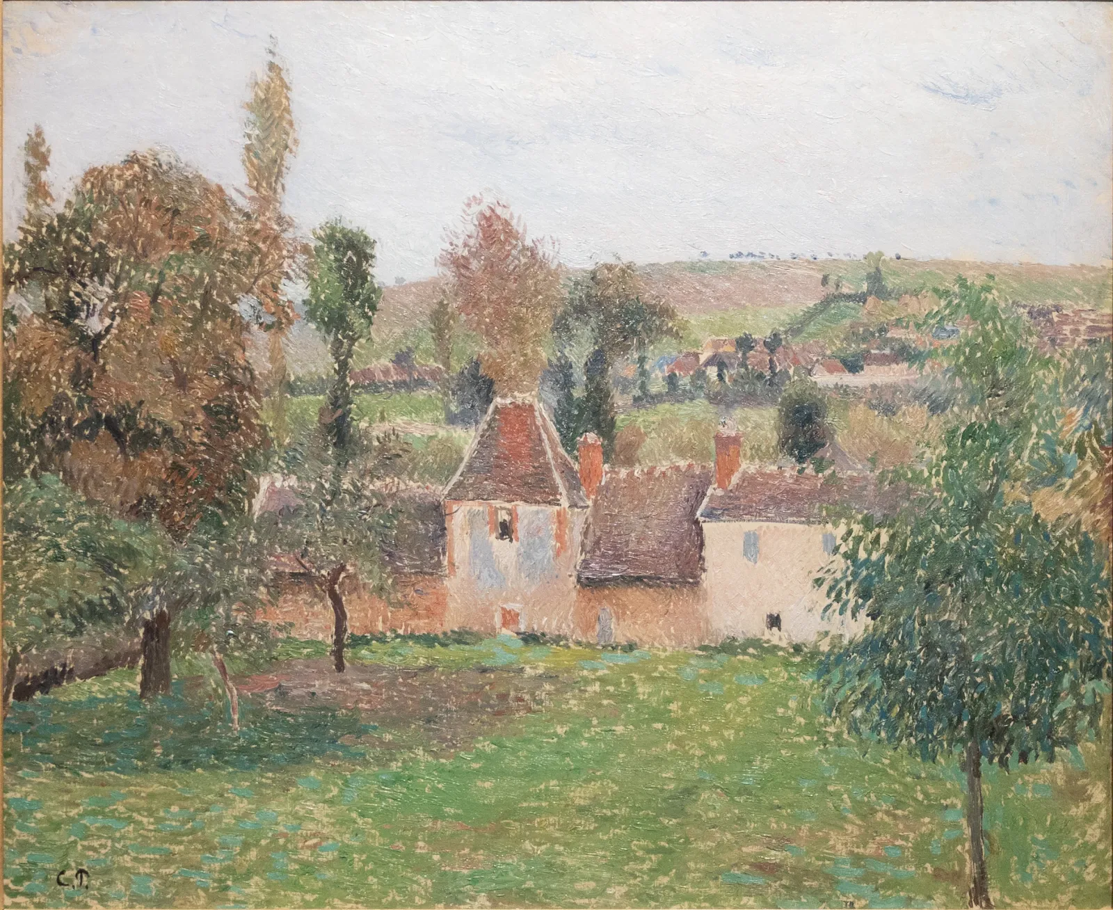 Ferme à Bazincourt, Camille Pissarro