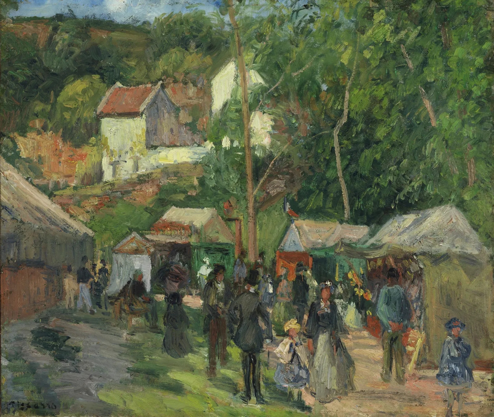 Festival à l'Hermitage, Camille Pissarro