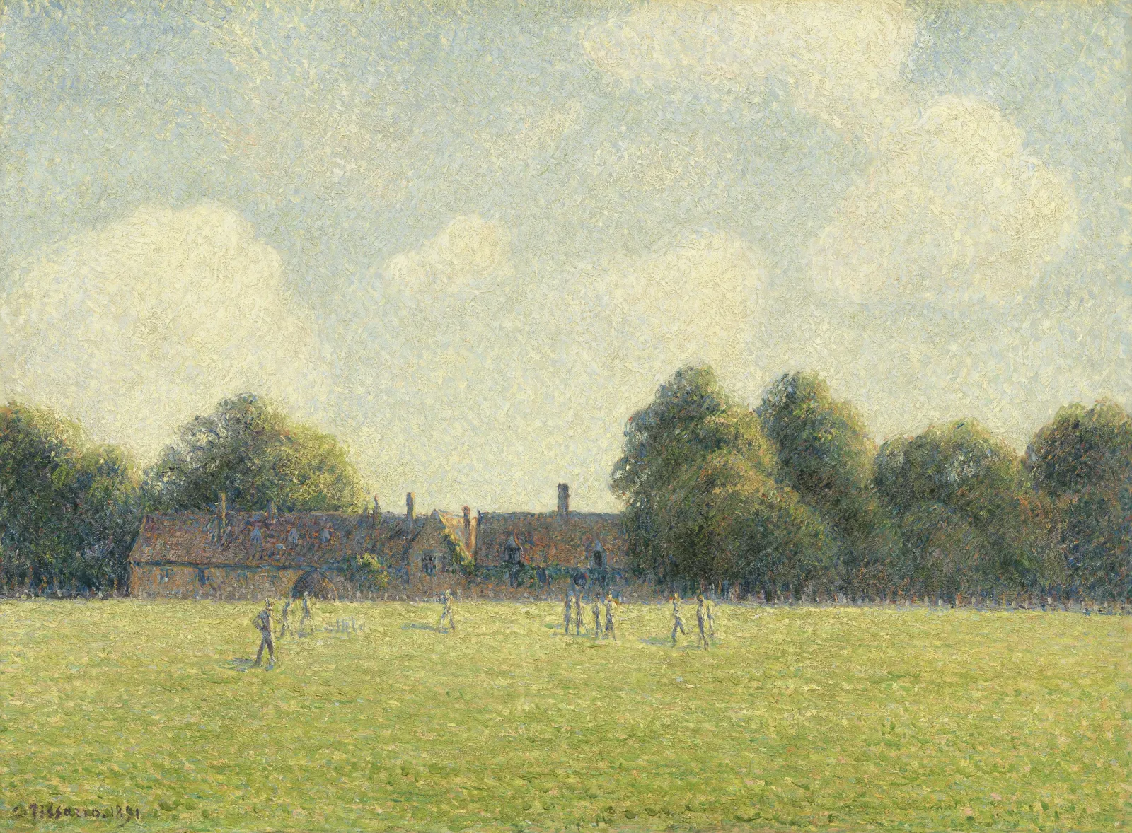 Hampton Court Green, Camille Pissarro