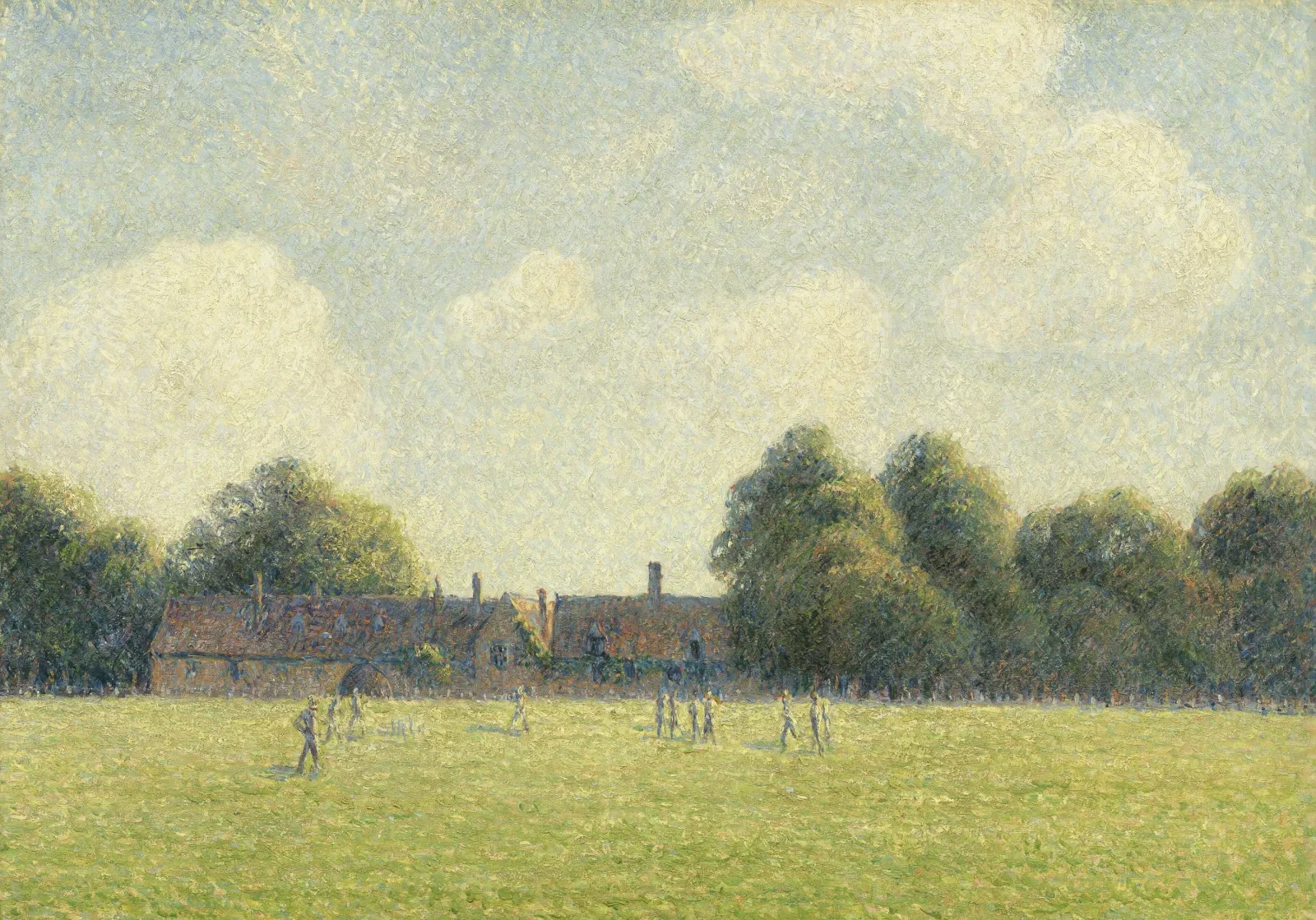 Hampton Court Green, Camille Pissarro
