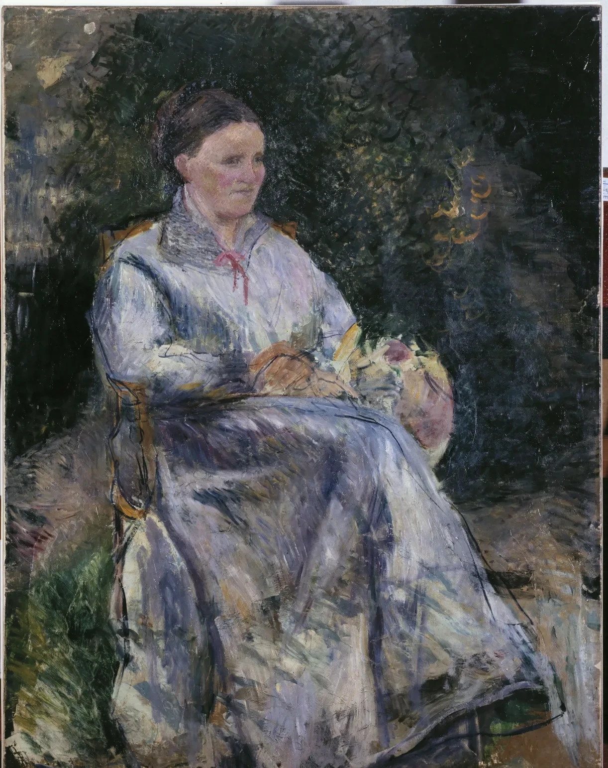 Julie Pissarro au jardin, Camille Pissarro