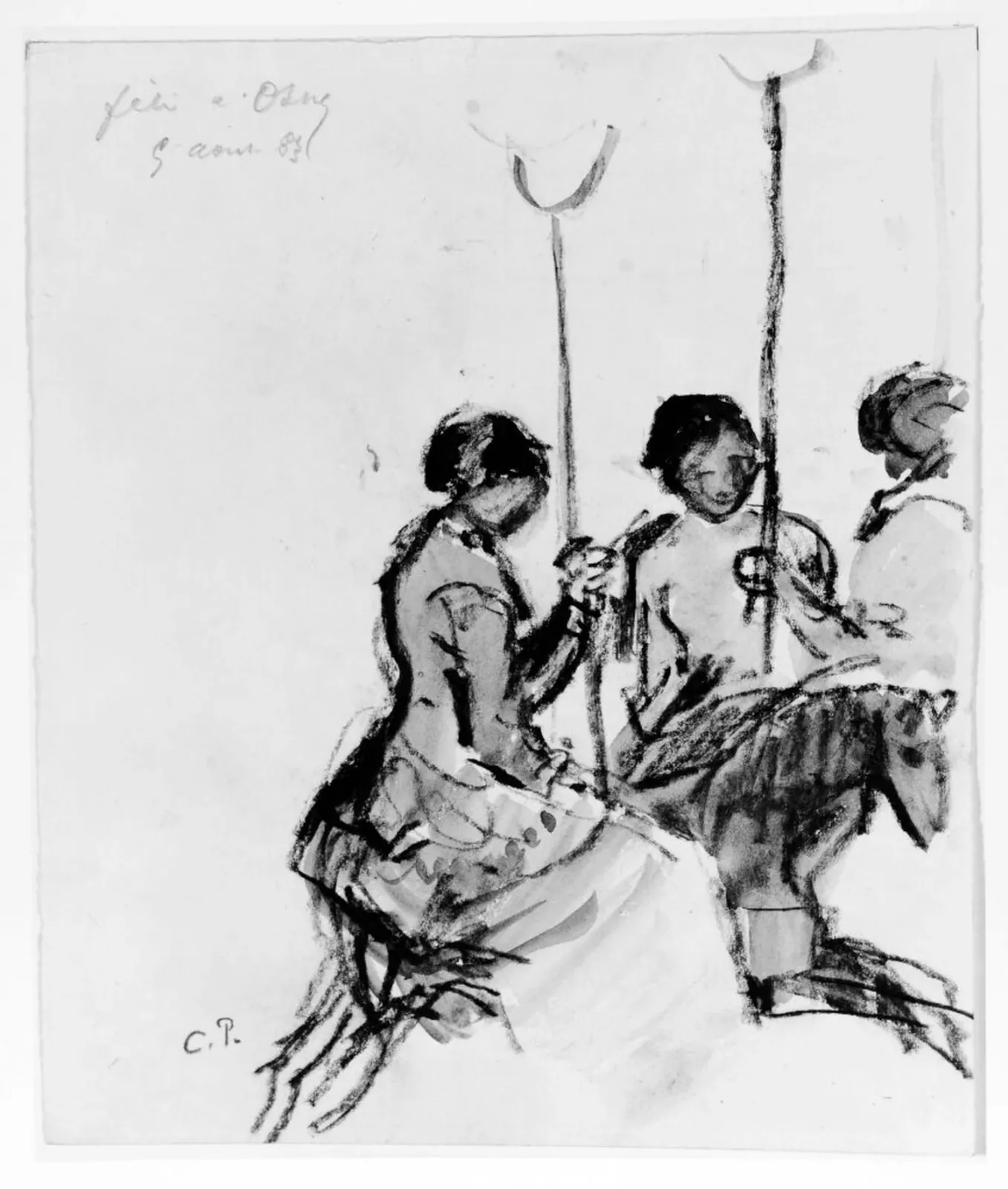 Karusellen, Camille Pissarro