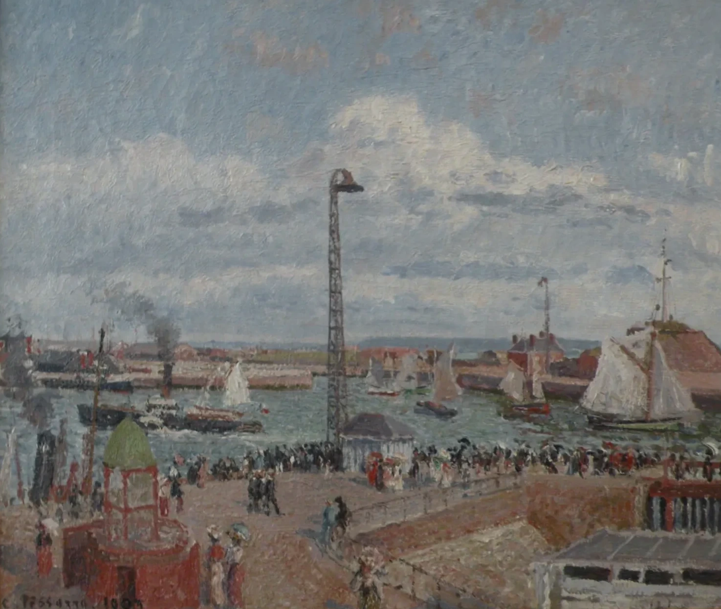 L'anse des pilotes au Havre. Haute mer. Après-midi. Soleil, Camille Pissarro