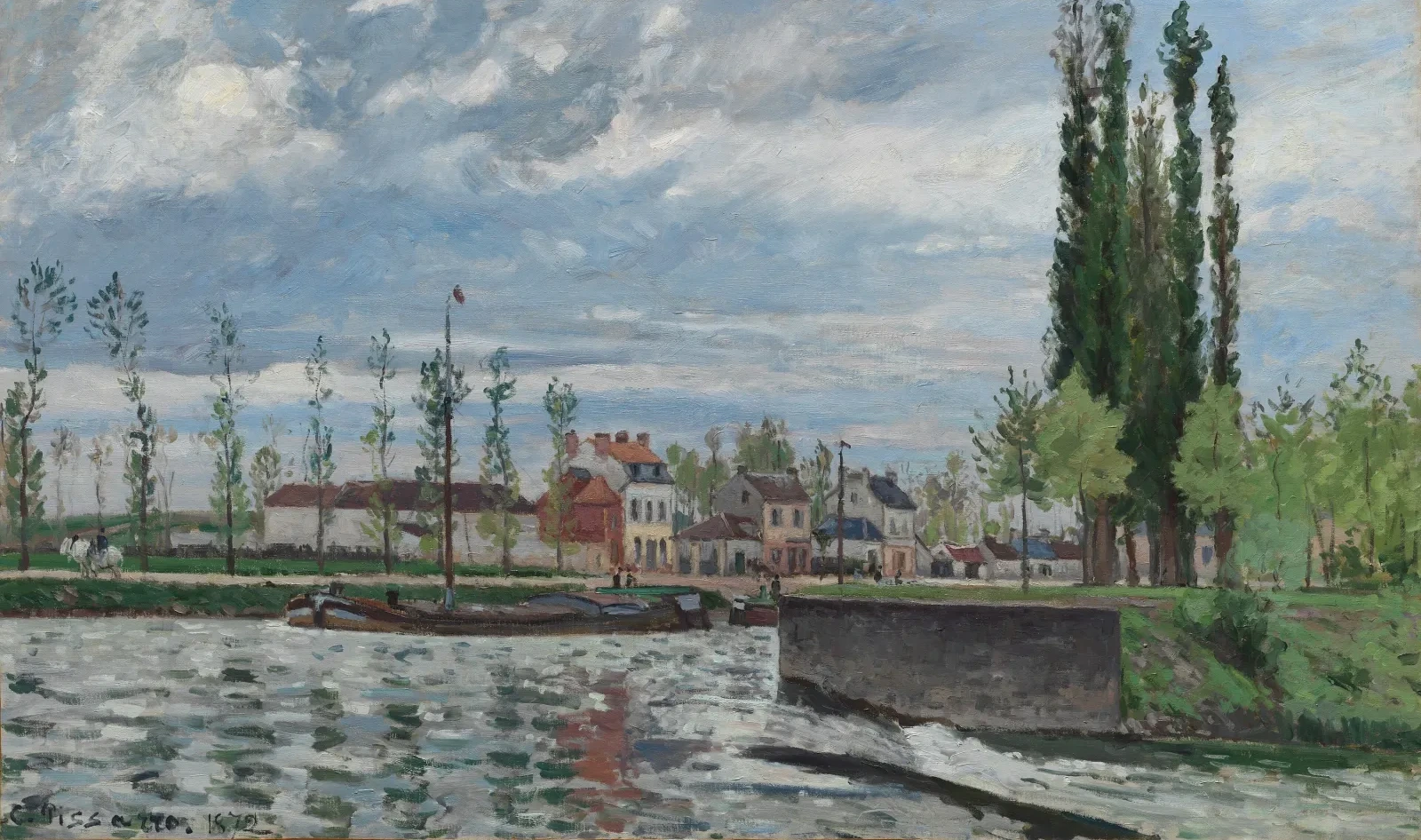 L'Écluse à Pontoise, Camille Pissarro