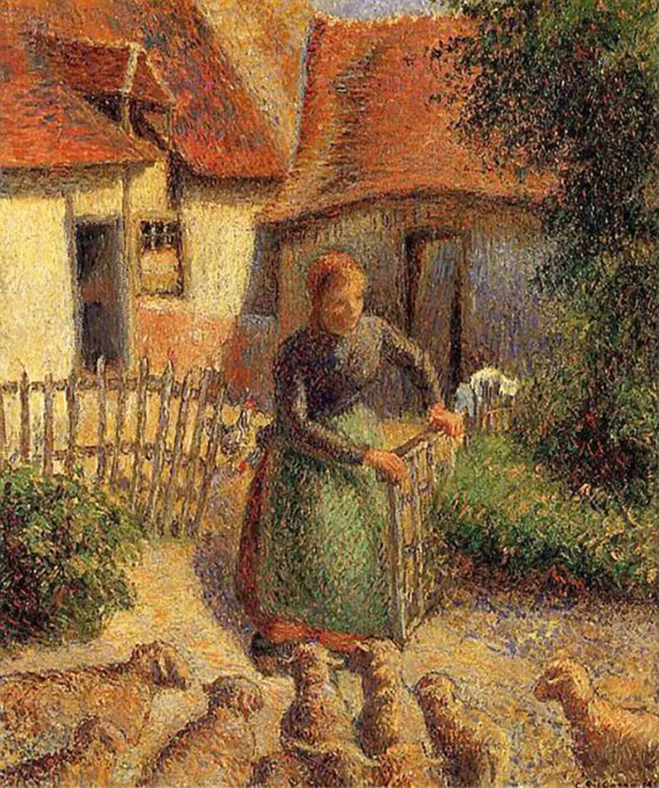 La Bergère rentrant des moutons, Camille Pissarro