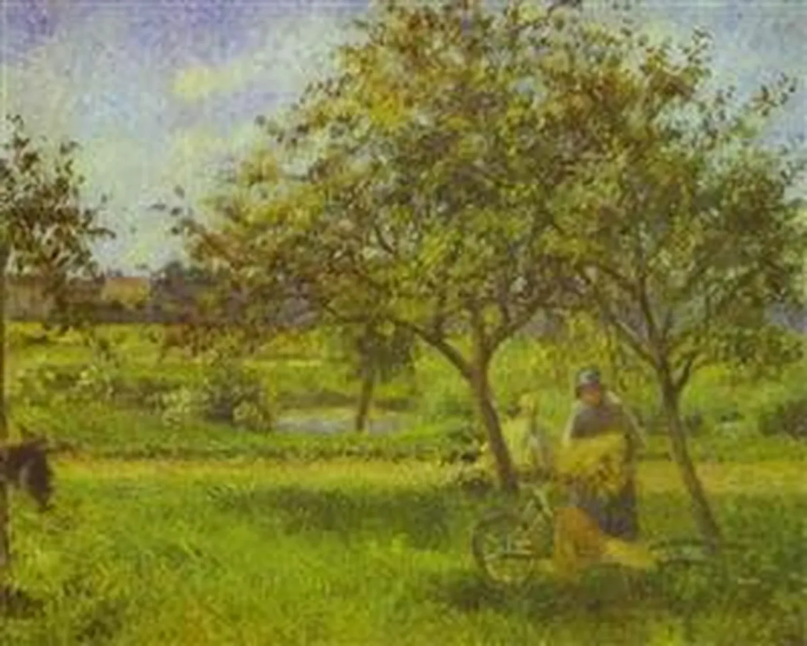La Brouette, verger, Camille Pissarro