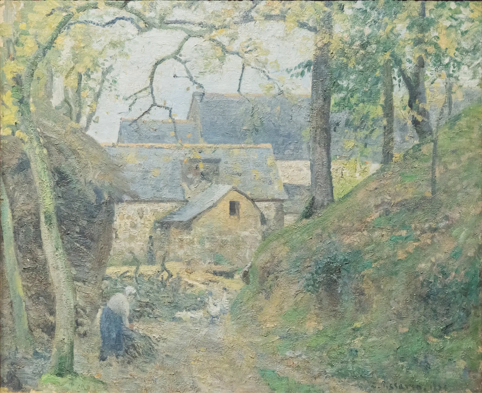 La Ferme à Montfoucault, Camille Pissarro
