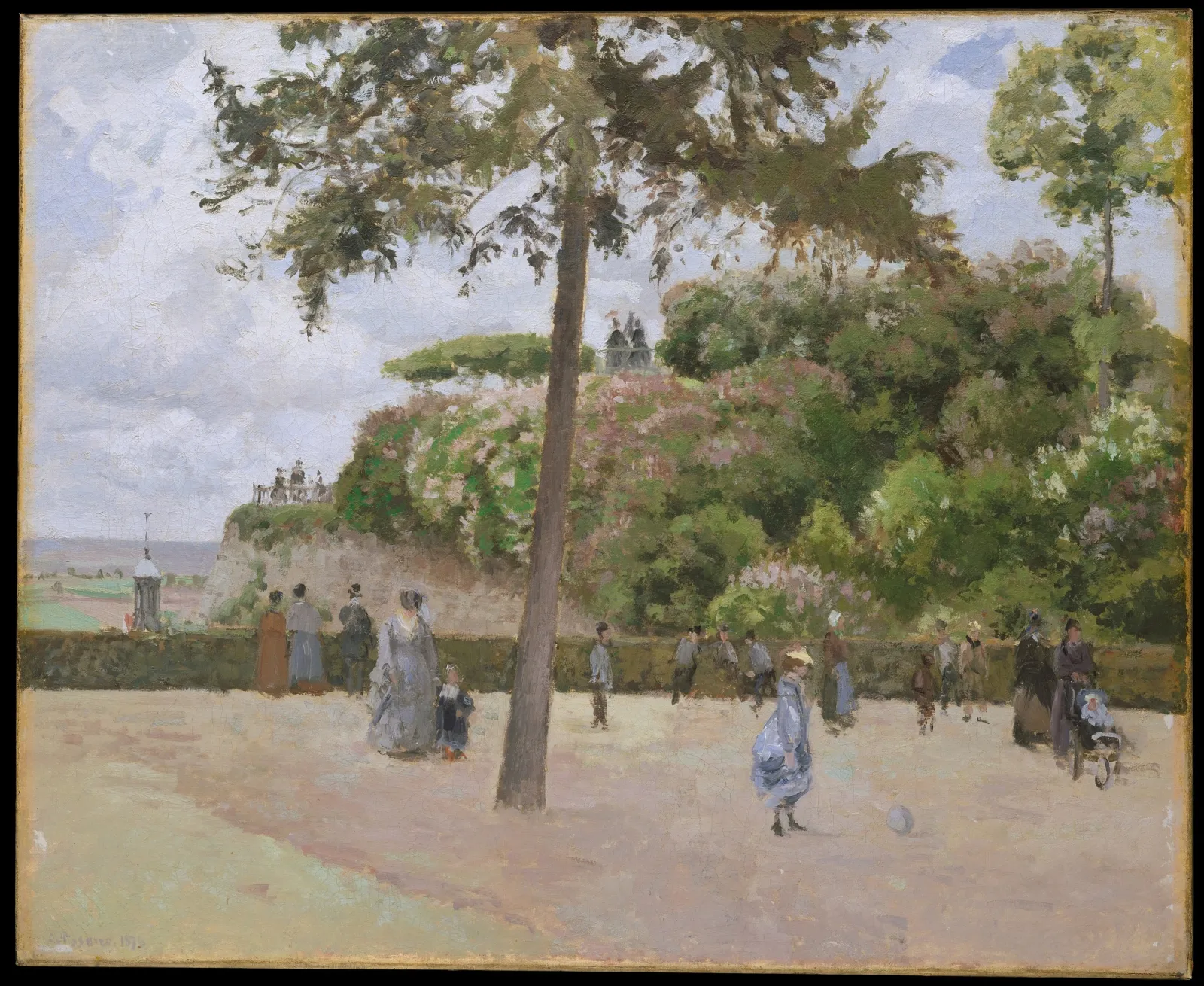 La Jardin de la Ville, Pontoise, Camille Pissarro