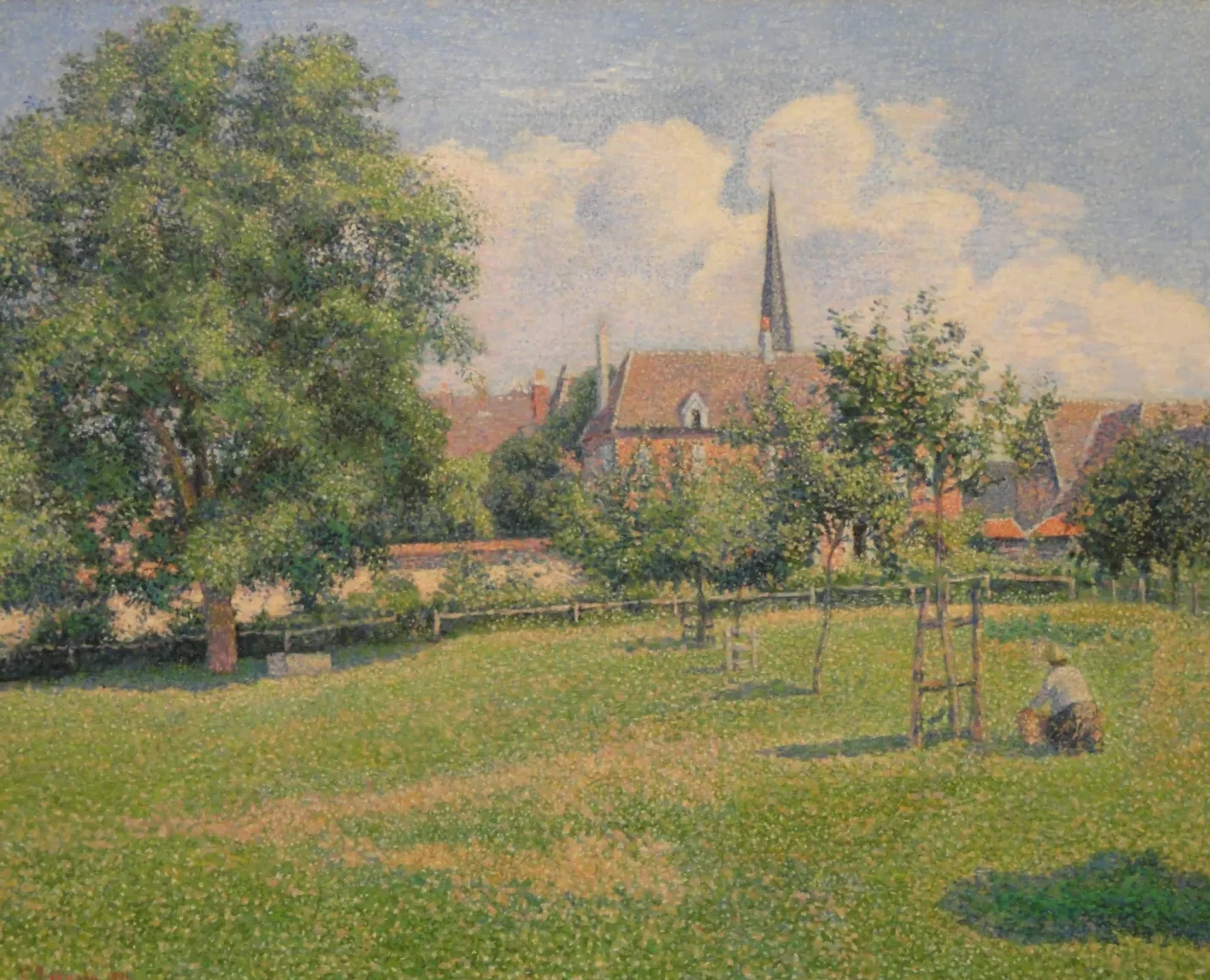 La Maison de La Sourde et Le Clocher D'Éragny, Camille Pissarro
