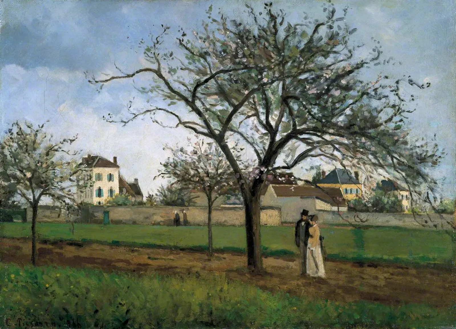 La maison du père Gallien, Pontoise, Camille Pissarro