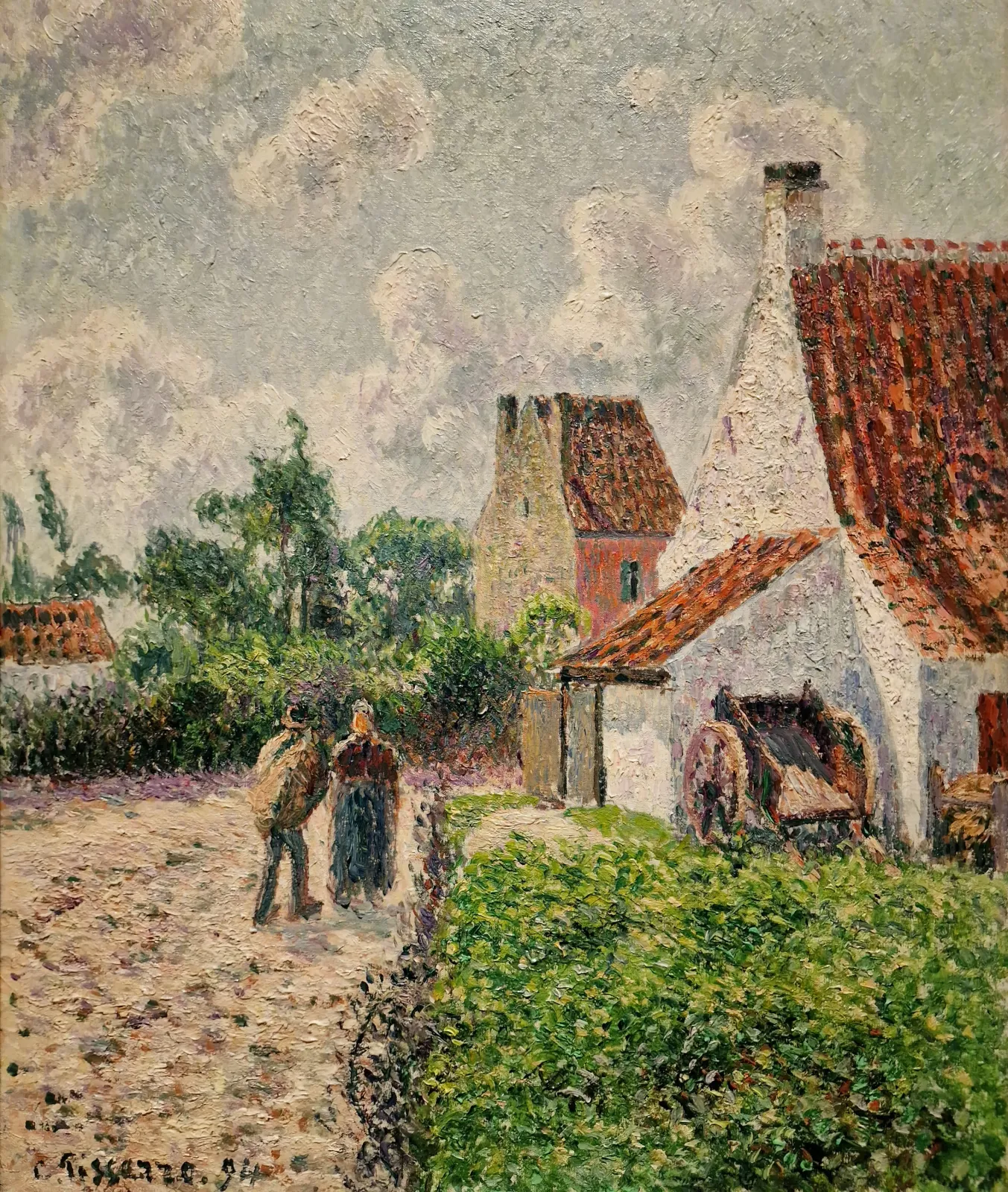 La maison rose à Knokke, Camille Pissarro
