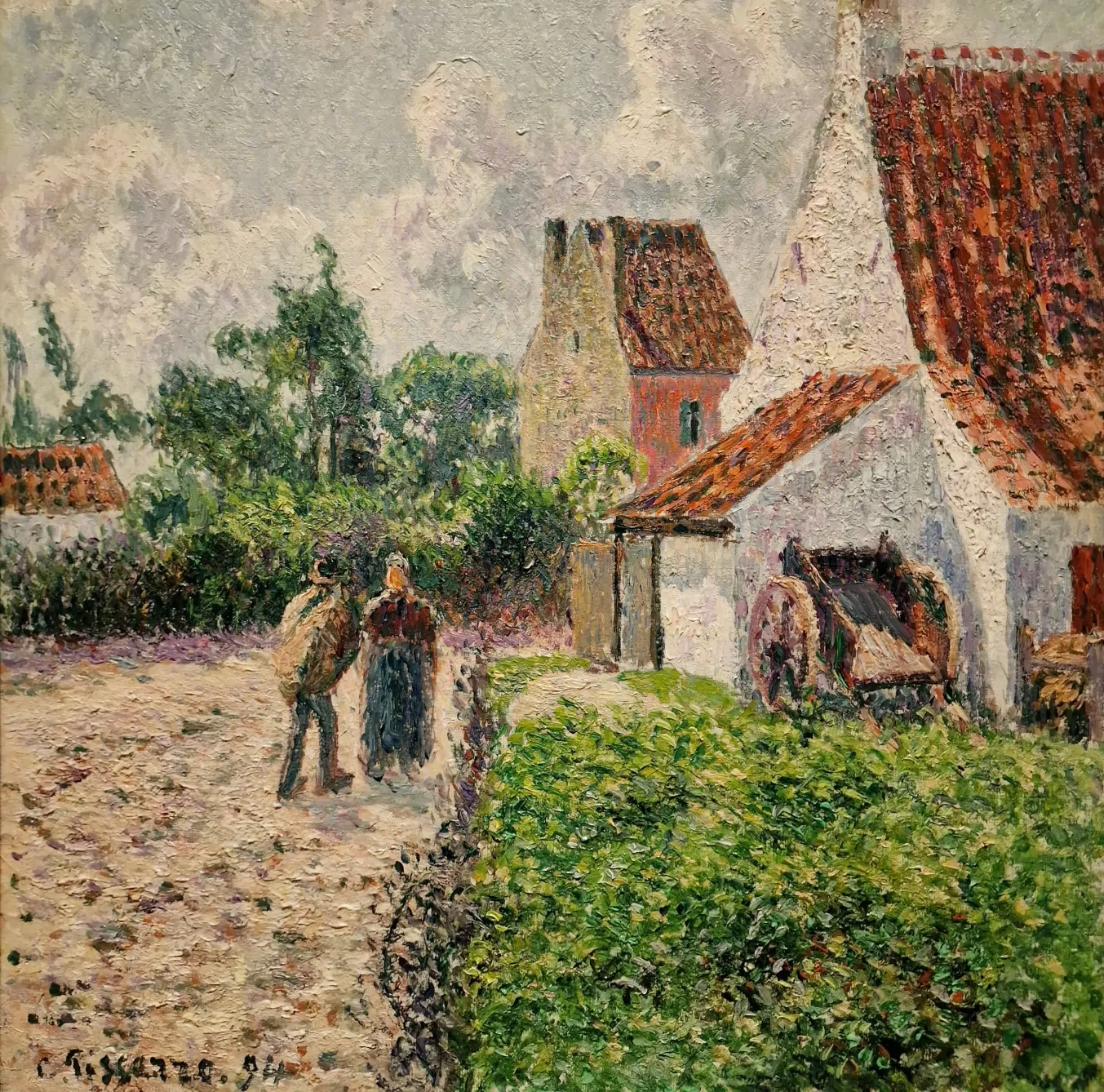 La maison rose à Knokke, Camille Pissarro