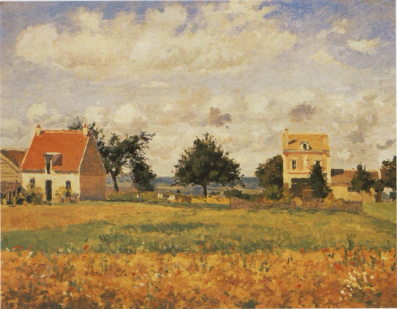 La maison rouge, Camille Pissarro