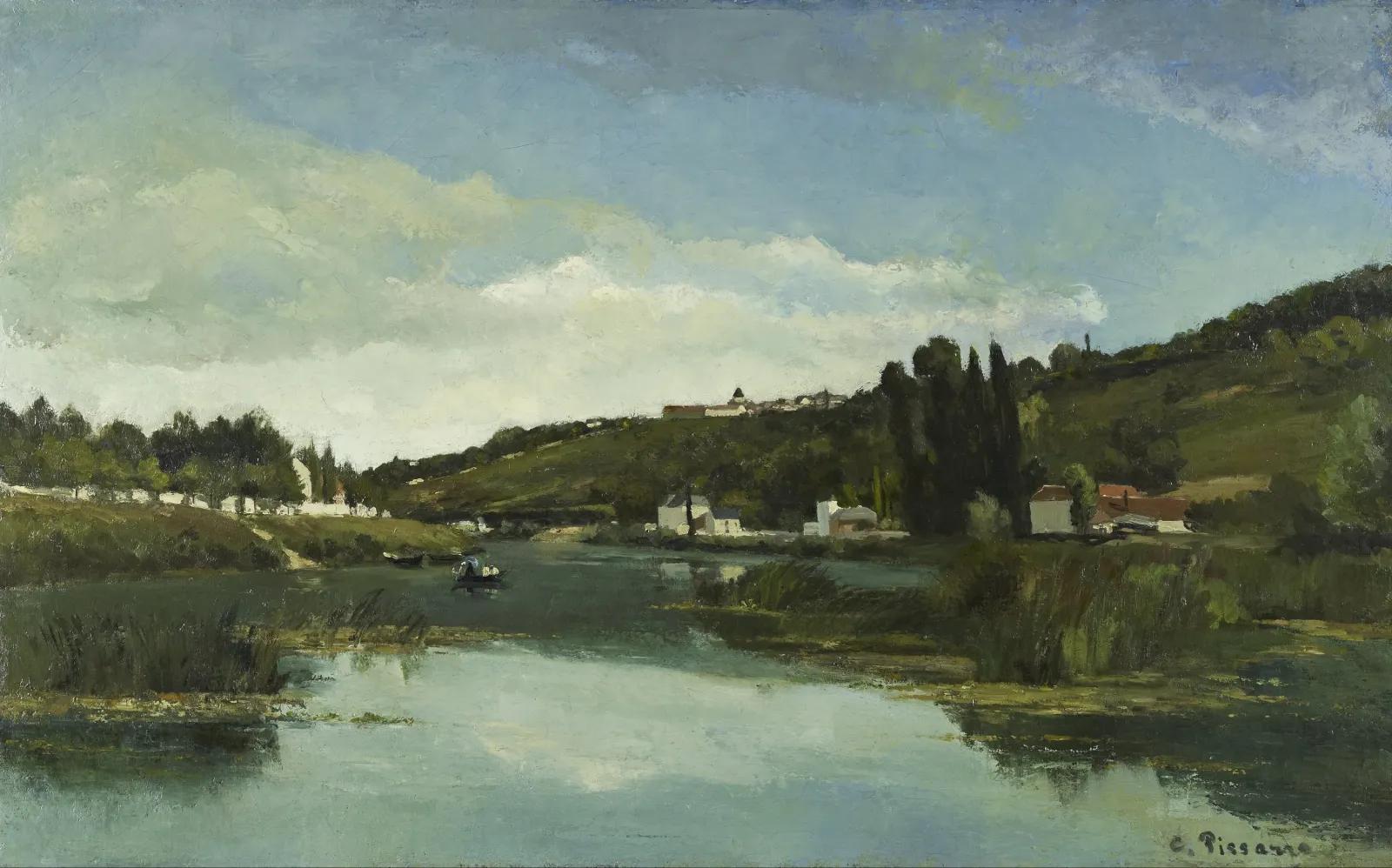 La Marne à Chennevières, Camille Pissarro