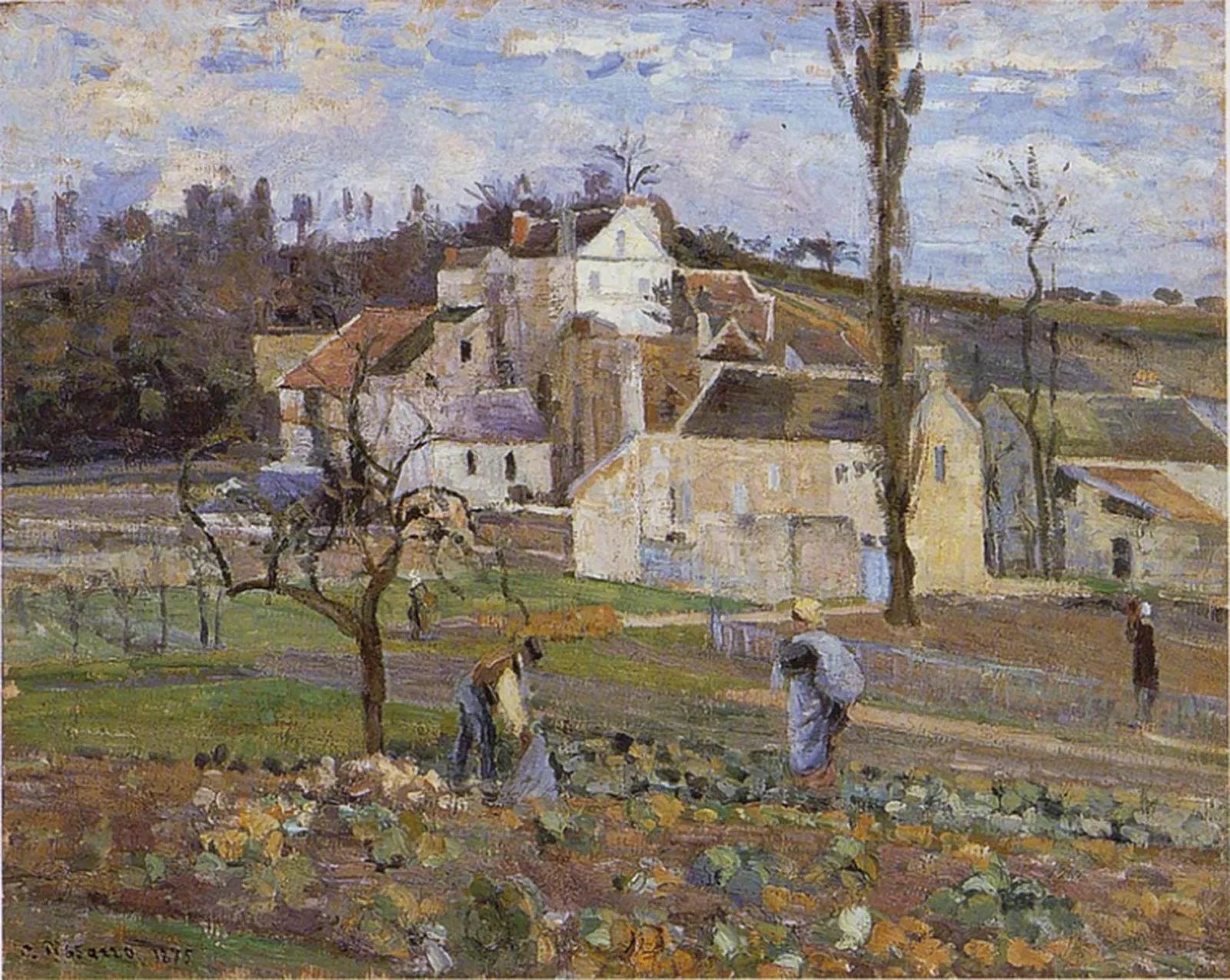 La Récolte des choux, l’Hermitage, Pontoise, Camille Pissarro