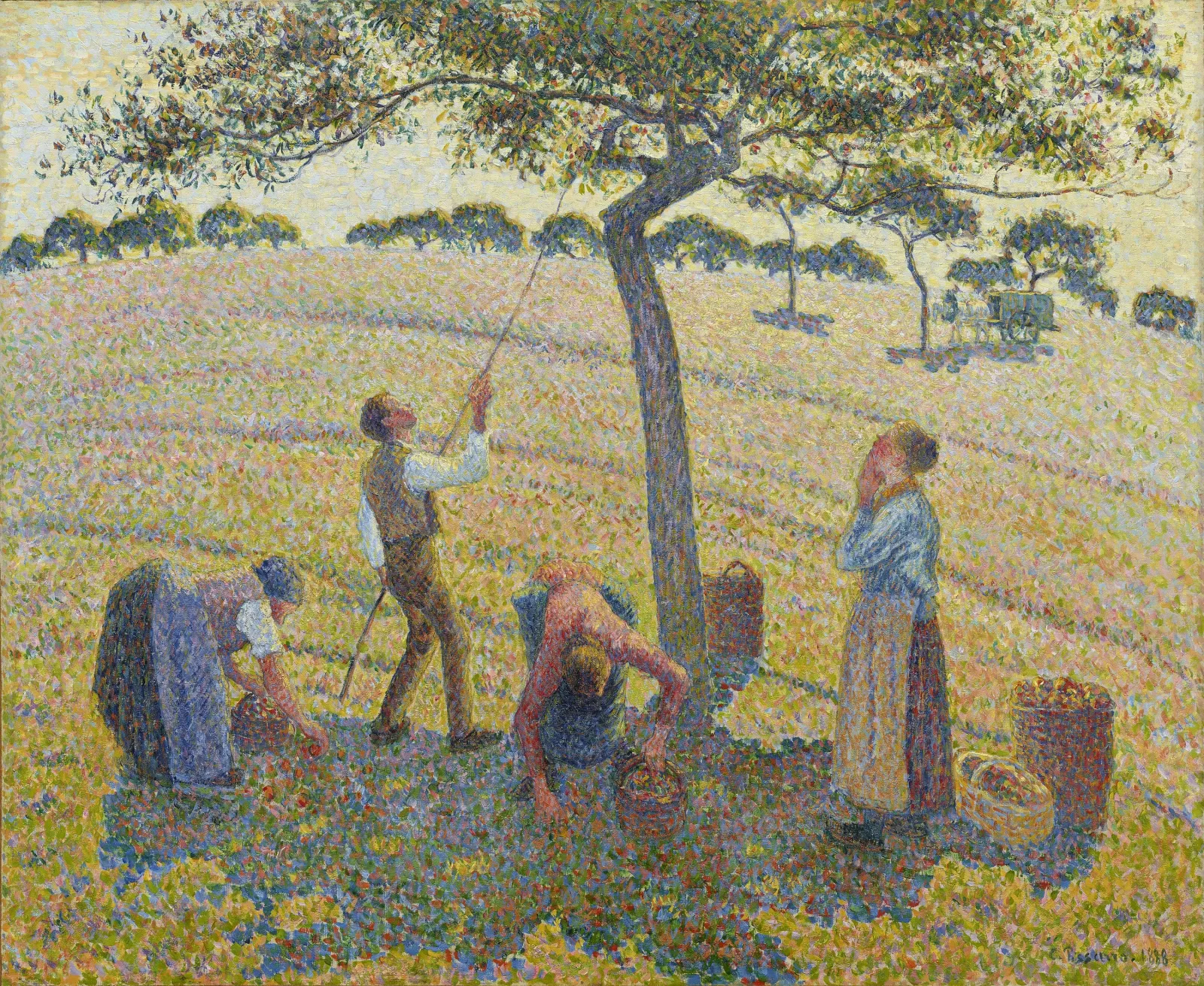 La récolte des pommes à Éragny, Camille Pissarro