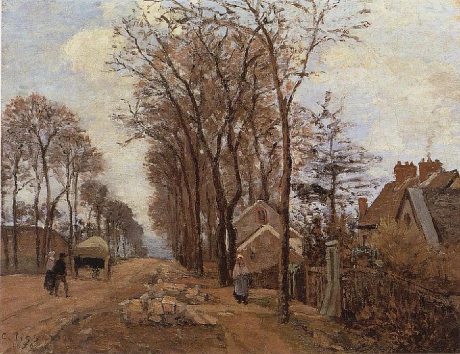 La route de Saint-Germain à Louveciennes, Camille Pissarro