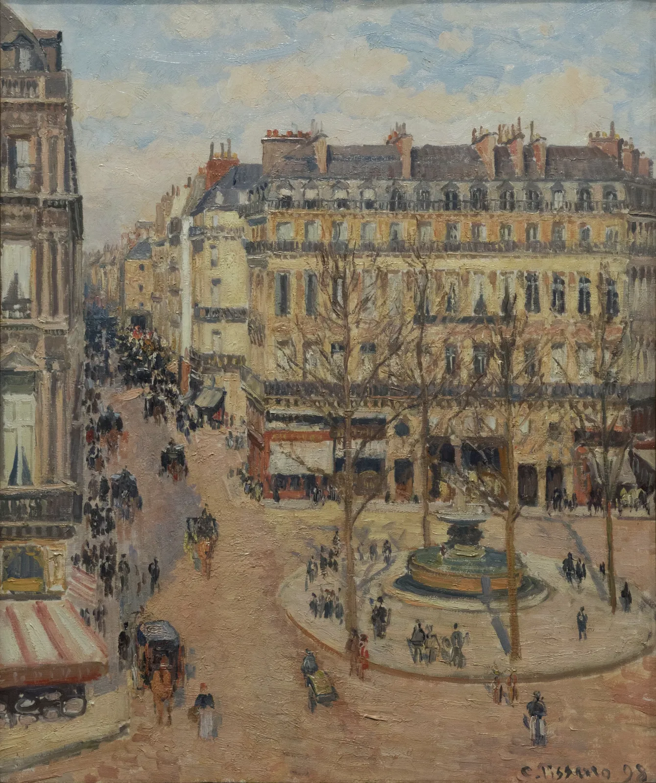 La Rue Saint-Honoré, matin, effet de soleil, Camille Pissarro