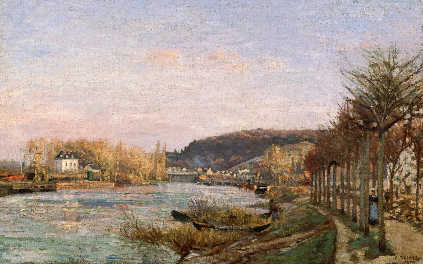 La Seine à Bougival, Camille Pissarro